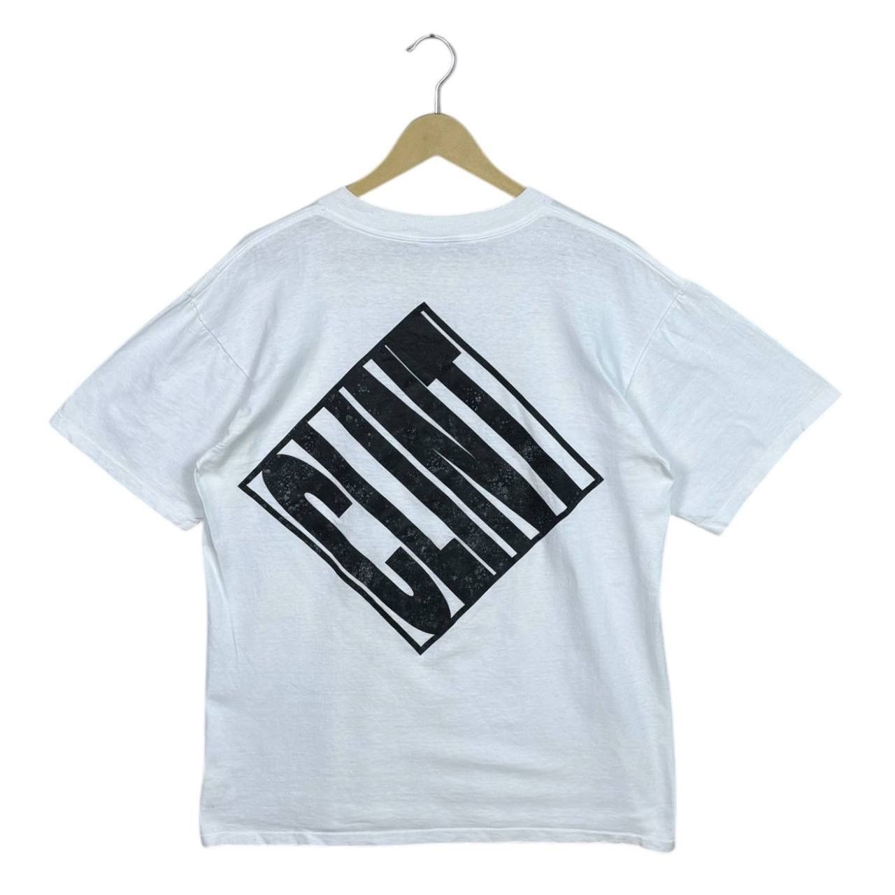 Vintage Vtg 90s Oneita “CLINT” Box Logo XL Single Stitch Streetwear Size US XL / EU 56 / 4 - 1 Thumbnail