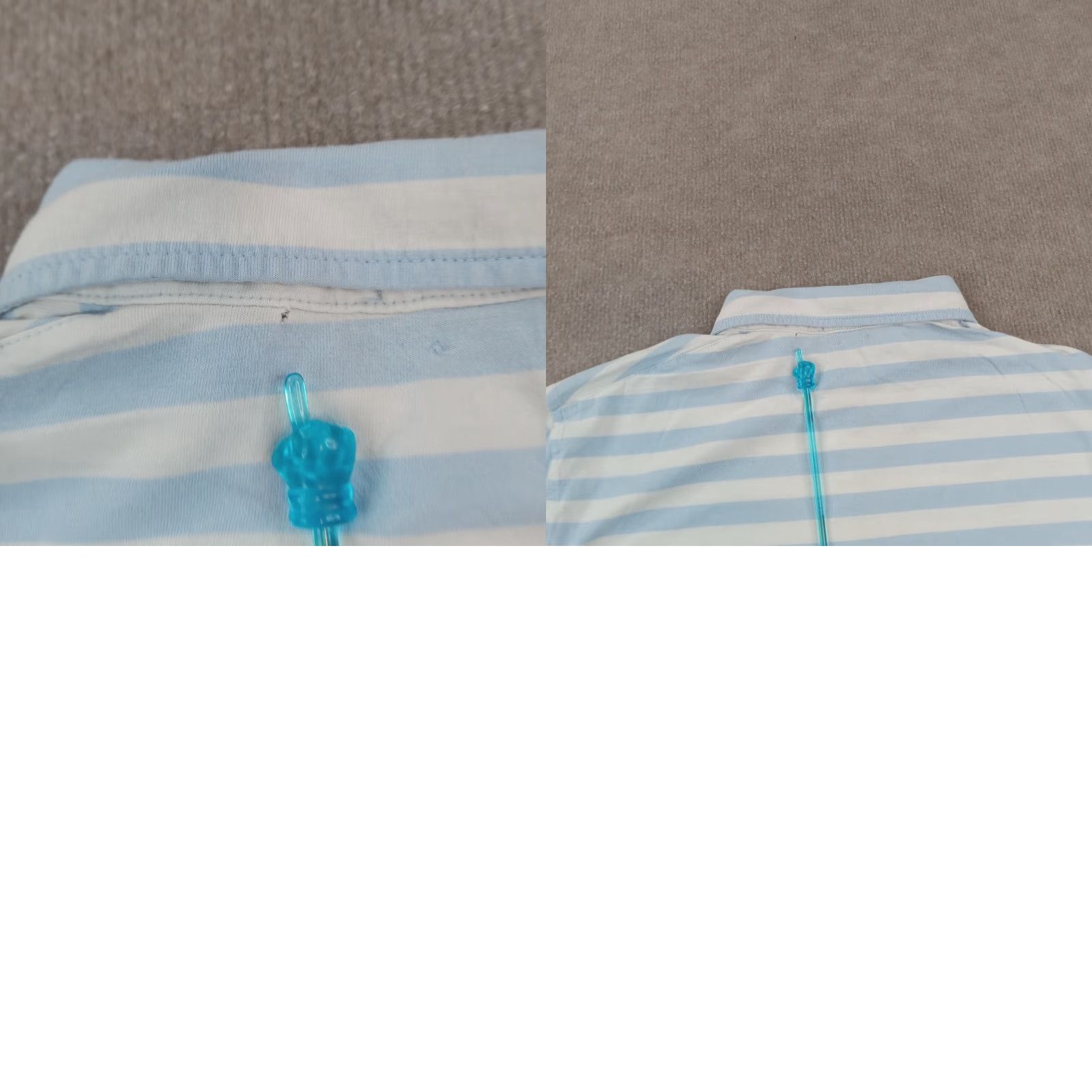 Ralph Lauren Ralph Lauren Mens Polo Shirt Large Blue White Striped Classic Fit Size US L / EU 52-54 / 3 - 8 Thumbnail