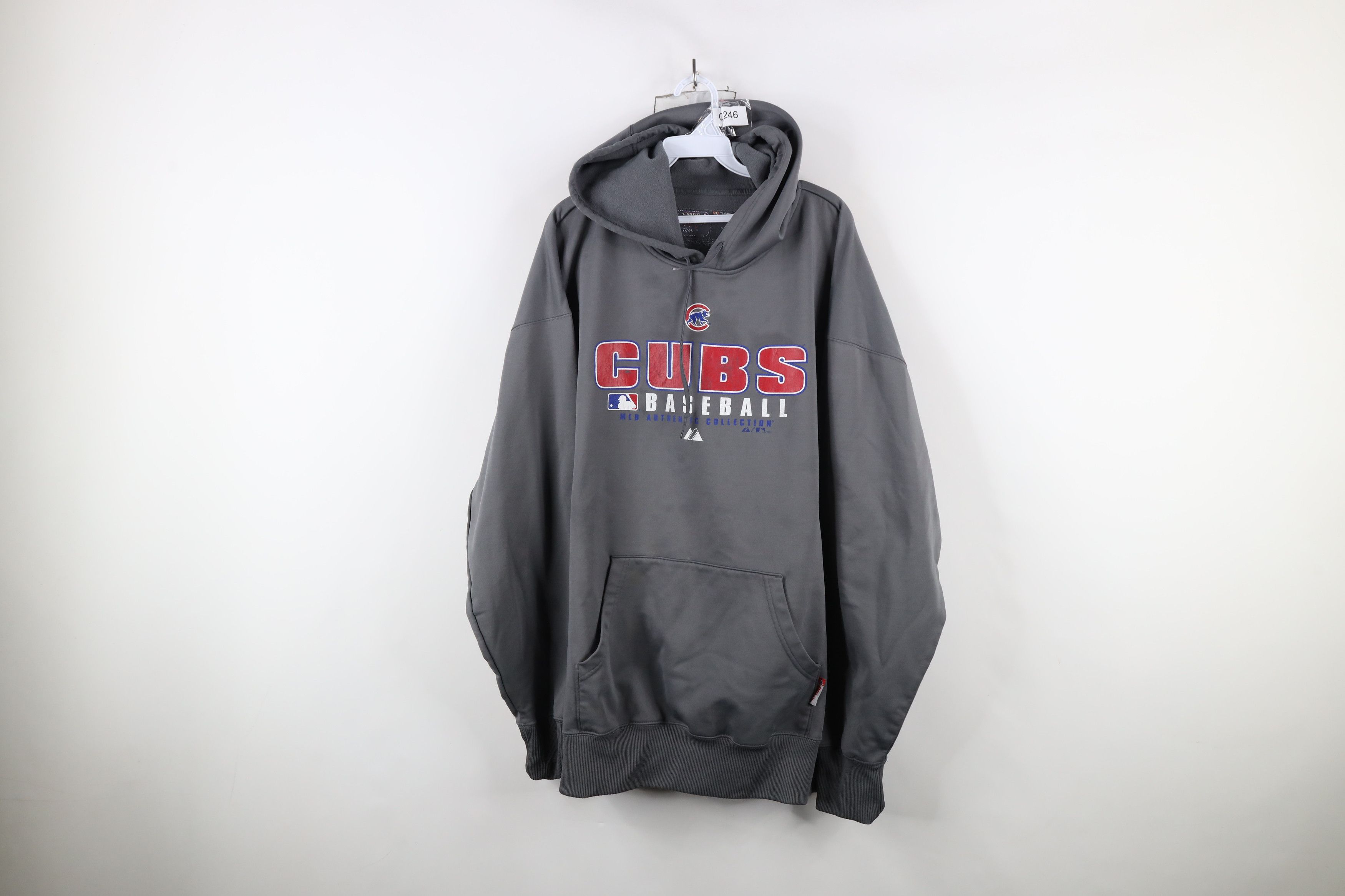 Majestic × Vintage Vintage Y2K Majestic Chicago Cubs Baseball Hoodie Sweatshirt Size US XXL / EU 58 / 5 - 1 Thumbnail