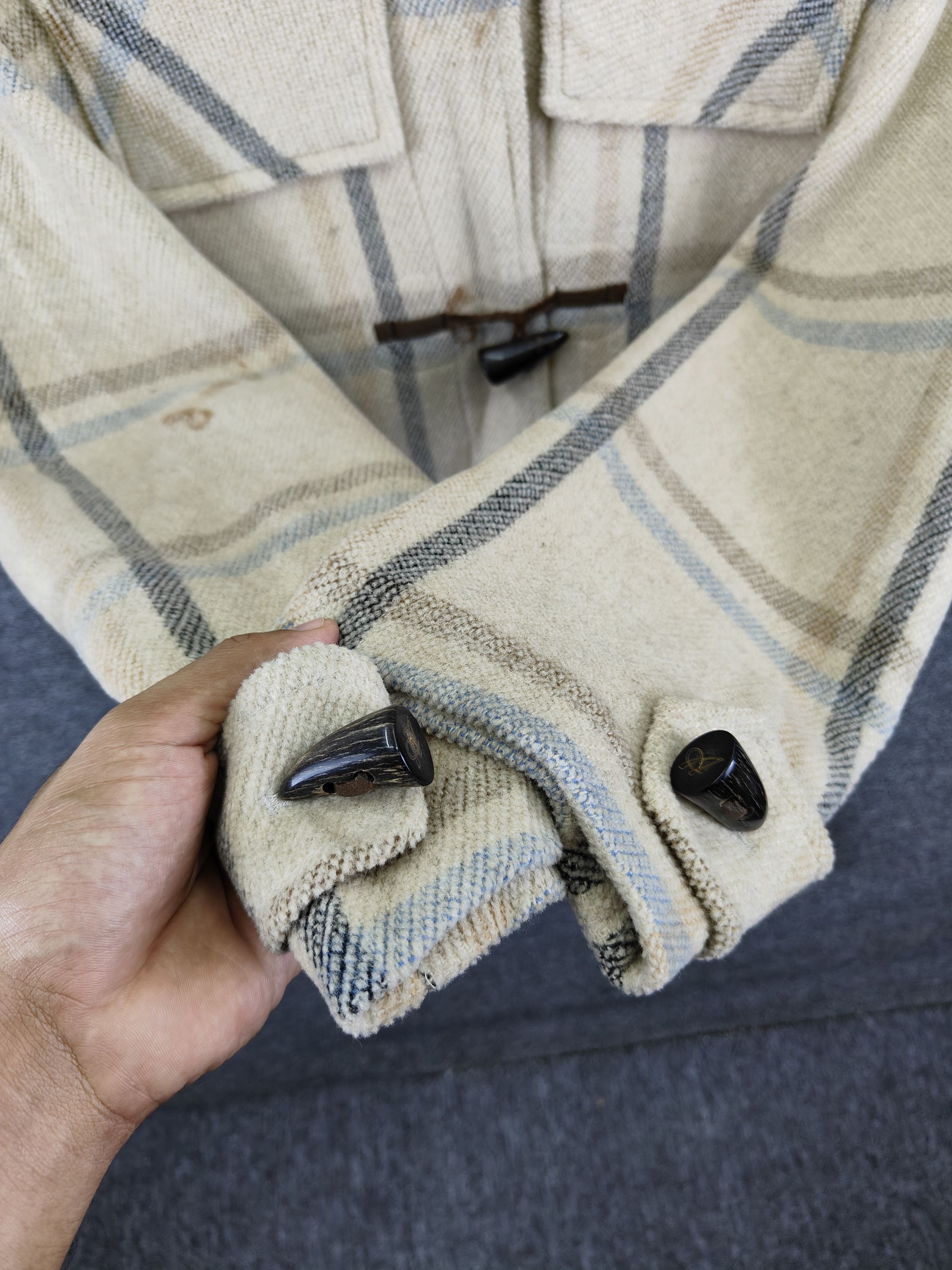 Aquascutum Aquascutum Checked Double Breasted Wool Duffle Coat Size US L / EU 52-54 / 3 - 8 Thumbnail
