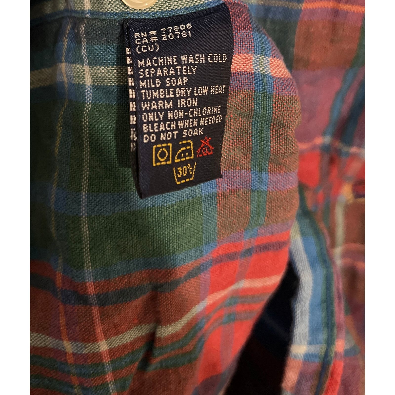 Tommy Hilfiger Tommy Hilfiger flannel linen preppy long sleeve button up Size US L / EU 52-54 / 3 - 5 Thumbnail