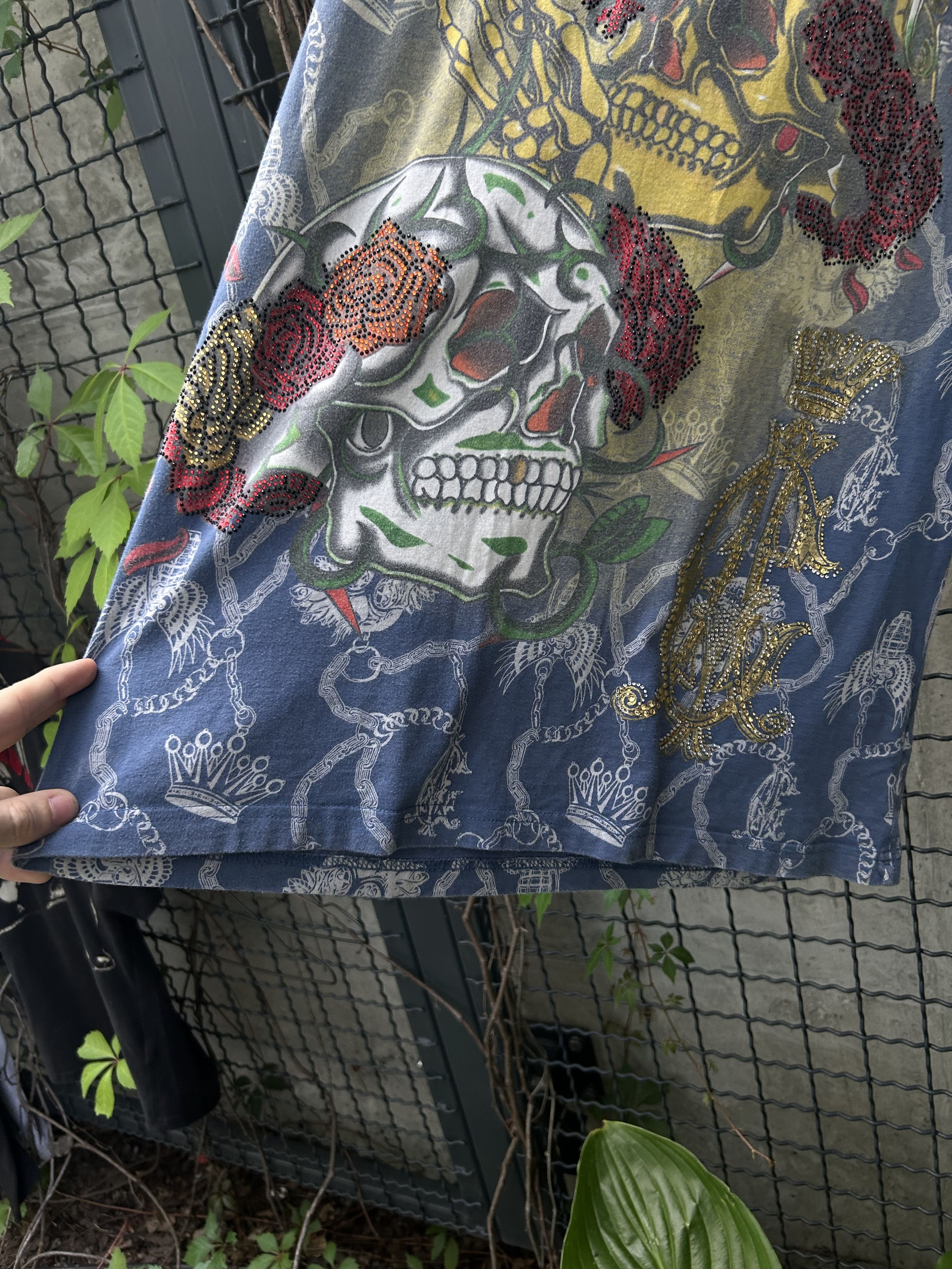 Christian Audigier Vintage 2000s Christian Audigier Ed Hardy Tattoo T-shirt Size US L / EU 52-54 / 3 - 5 Thumbnail