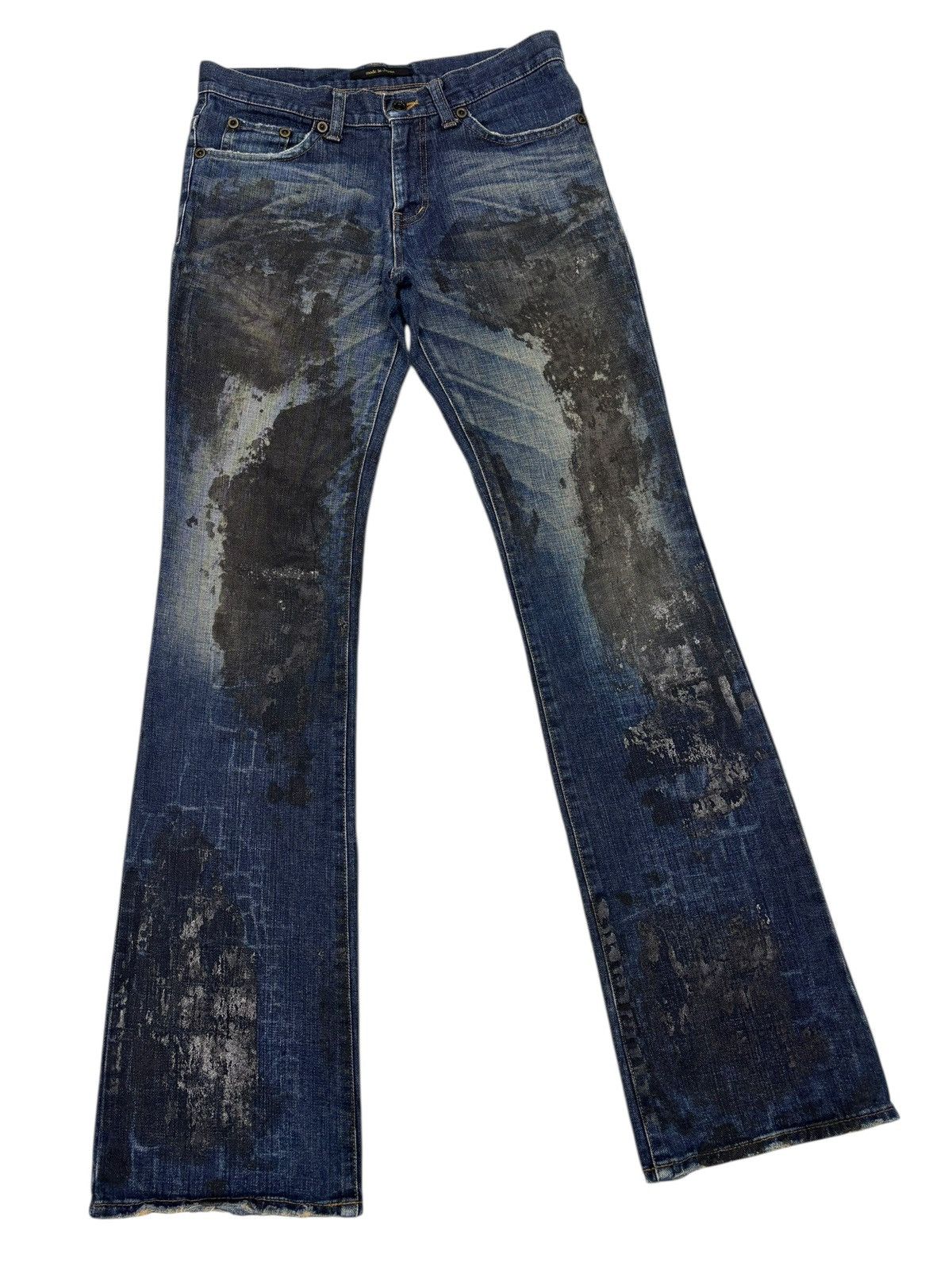 If Six Was Nine Semantic Design Snake Python Pattern Flare Jeans Bootcut Size US 32 / EU 48 - 3 Thumbnail
