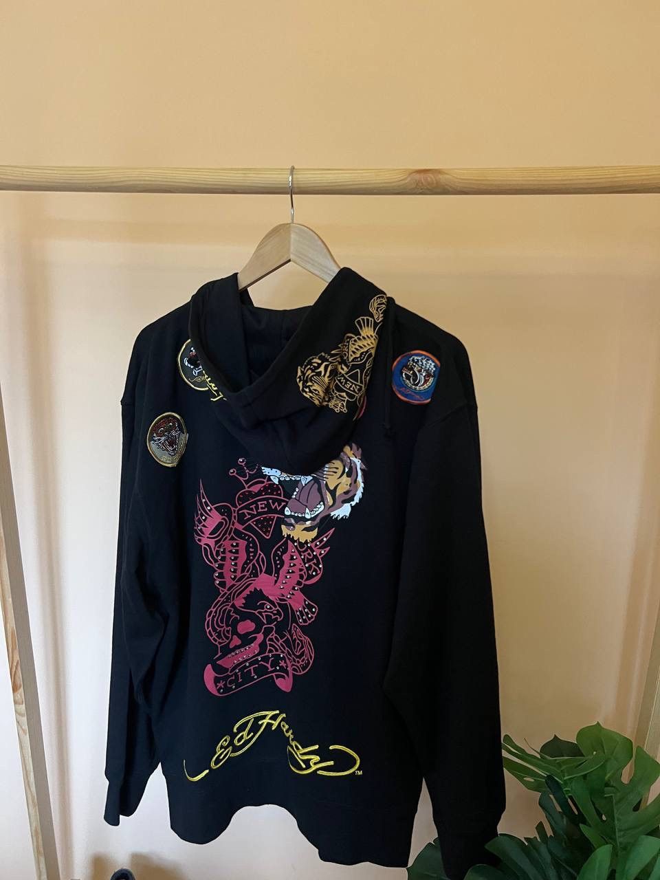 Christian Audigier × Ed Hardy NWT Vintage Ed Hardy Los Angeles Zip Hoodie Logo Rare XXL Size US XXL / EU 58 / 5 - 2 Thumbnail