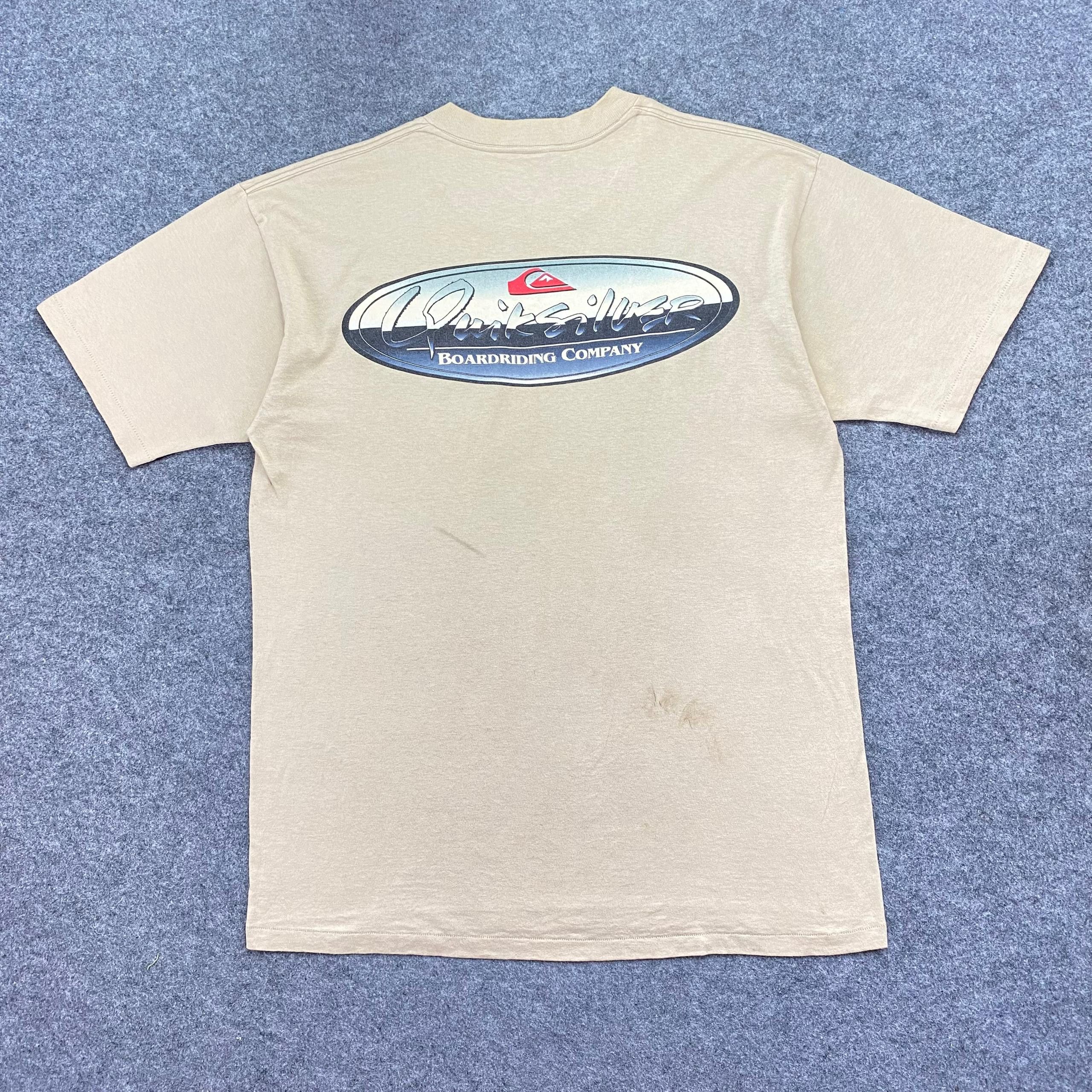 Vintage Vintage 90s Quicksilver Boardriding Company Tshirt Size US L / EU 52-54 / 3 - 1 Thumbnail