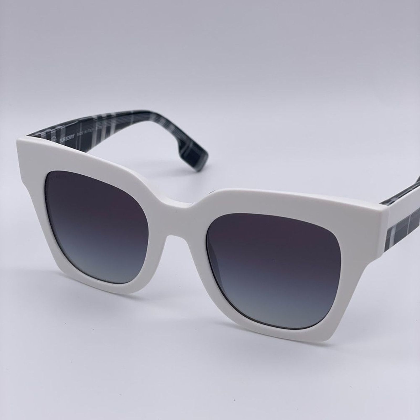 Burberry NEW BURBERRY BE4364 Kitty 39958G White/Gray Gradient Woman Size ONE SIZE - 5 Thumbnail