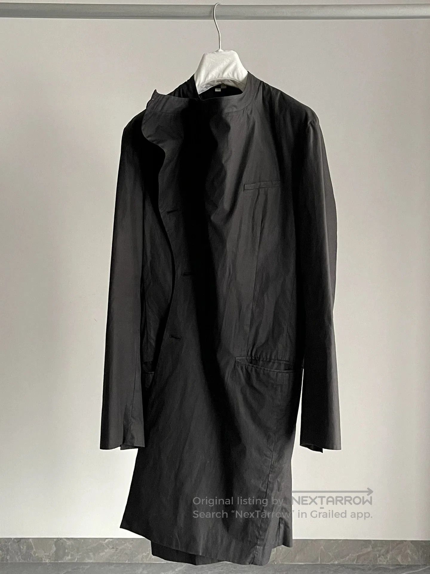 Helmut Lang Helmut Lang Black Long Coat Trench. Size US S / EU 44-46 / 1 - 7 Thumbnail