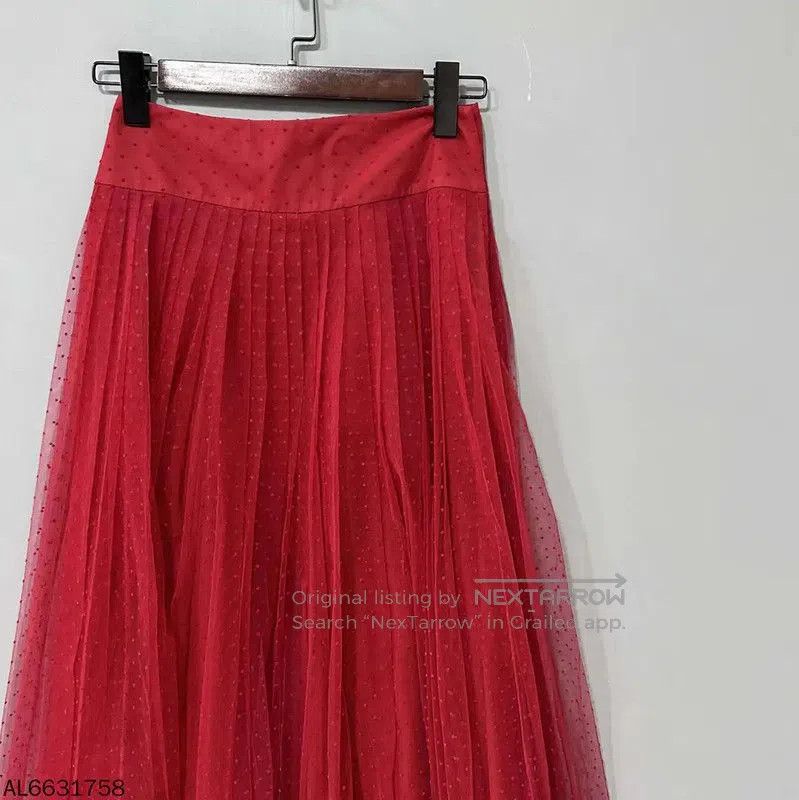 Dior Dior Red Women's Midi Skirt . Size 28" / US 6 / IT 42 - 2 Thumbnail