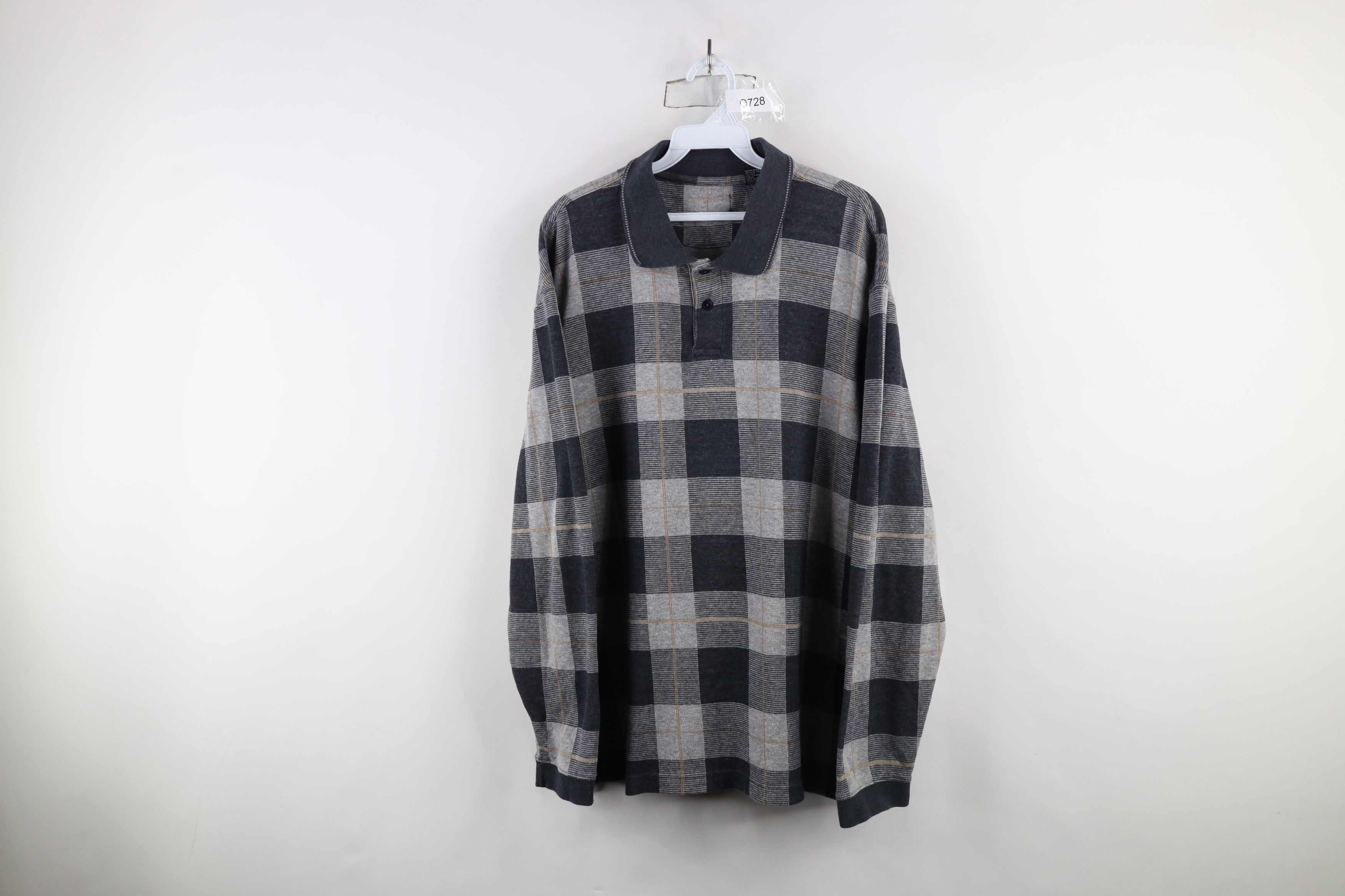 Vintage Vintage 90s Streetwear Knit Long Sleeve Rugby Polo Shirt Size US XL / EU 56 / 4 - 1 Thumbnail