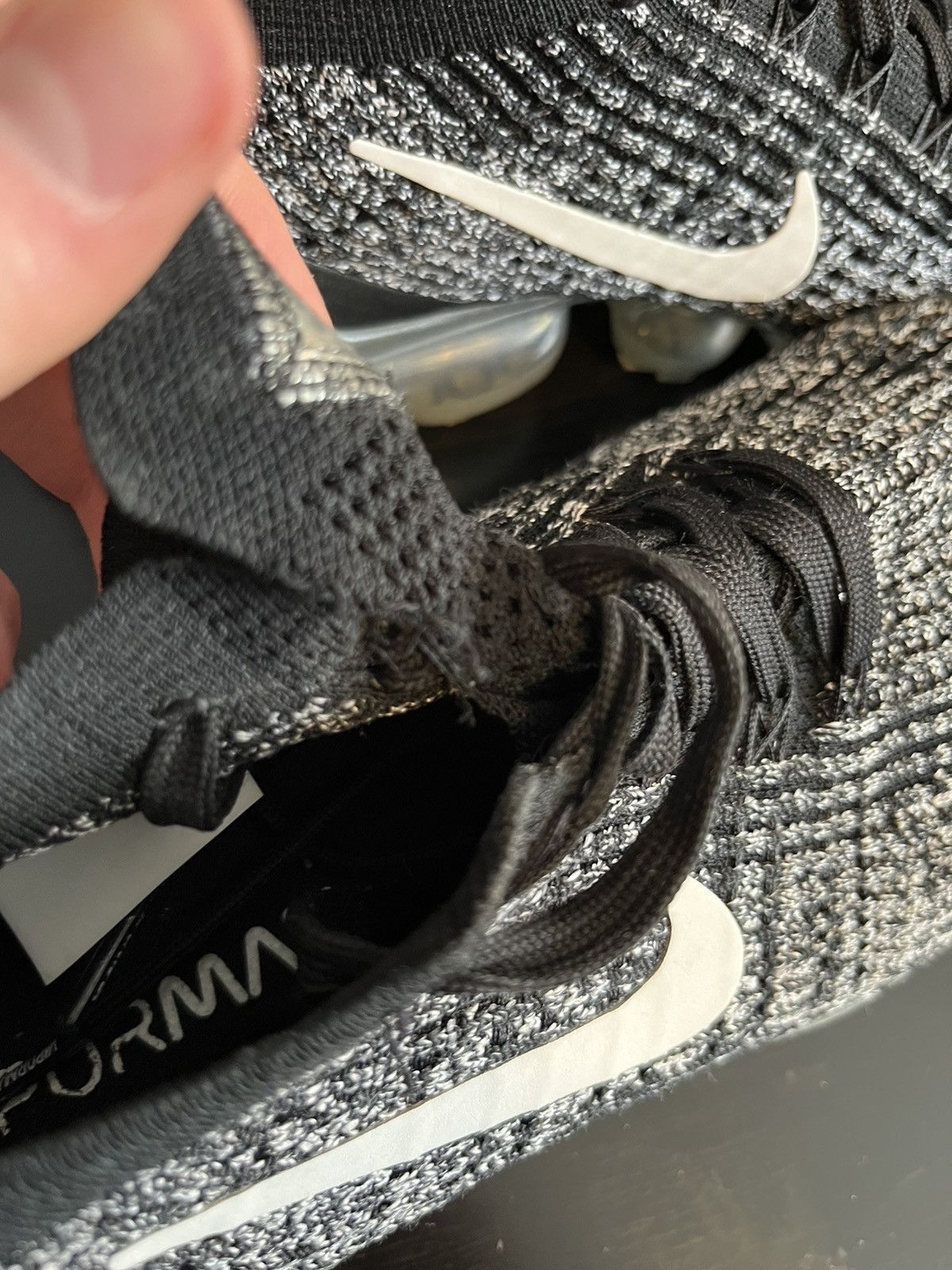 Nike Nike VaporMax Flyknit 3 Oreo Size US 9.5 / EU 42-43 - 10 Thumbnail