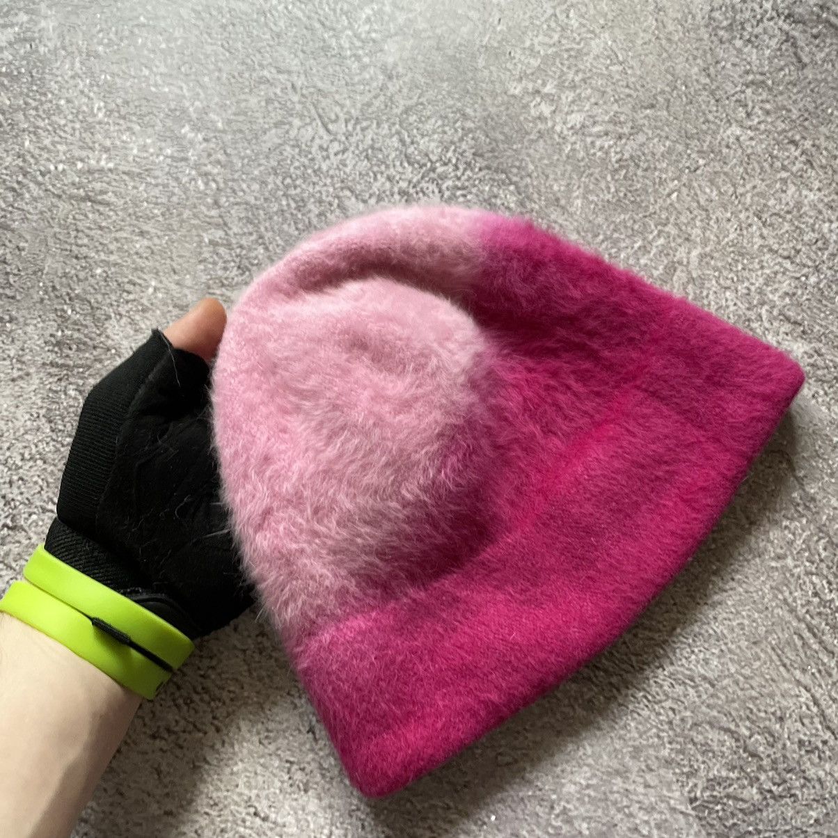 Vintage Vintage 90s Mohair Gradient Beanie Pink Faux Fur Grunge OS Size ONE SIZE - 4 Thumbnail