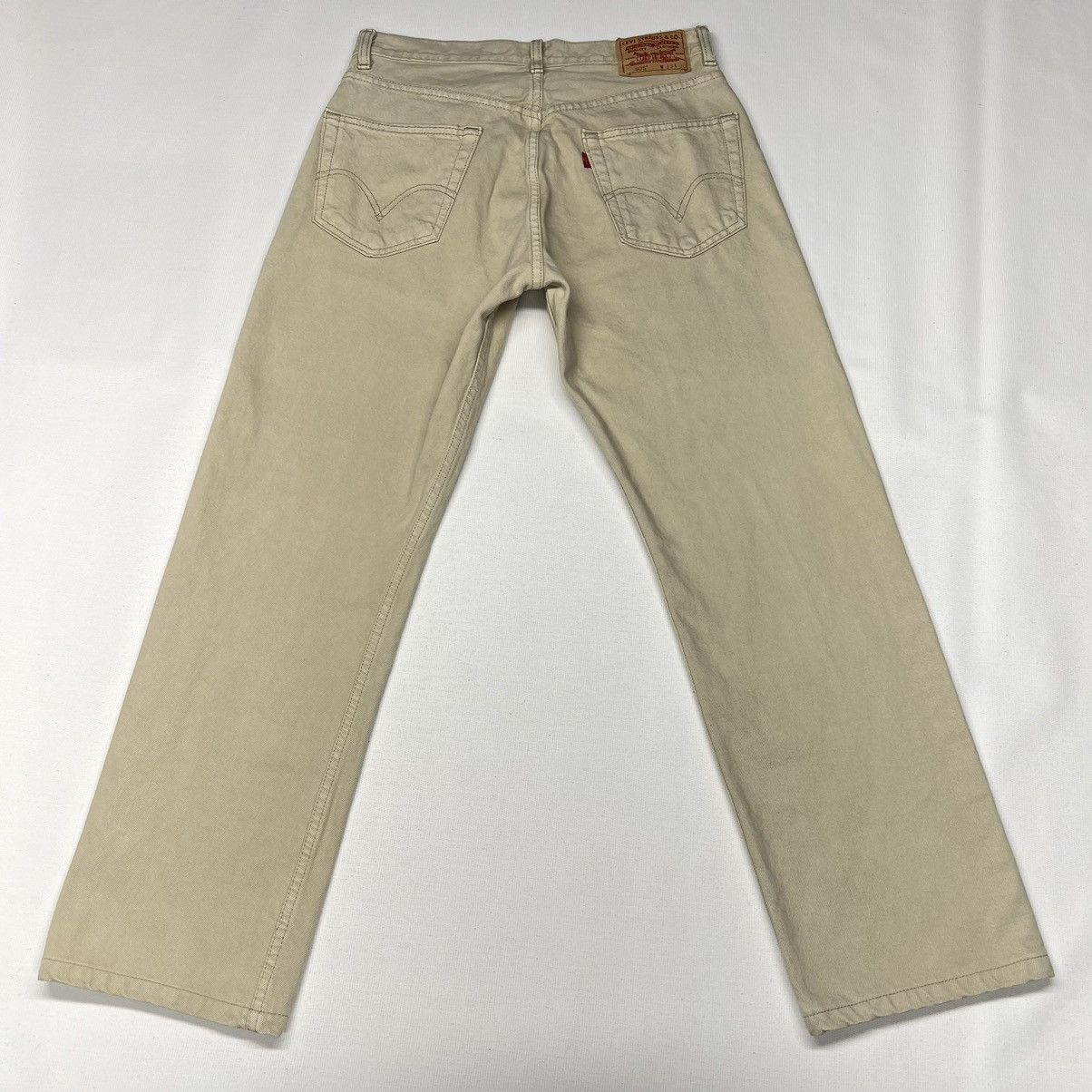 Levi's Levis 505 Jeans Regular Fit Straight Khaki Pants Denim Size US 33 - 16 Thumbnail