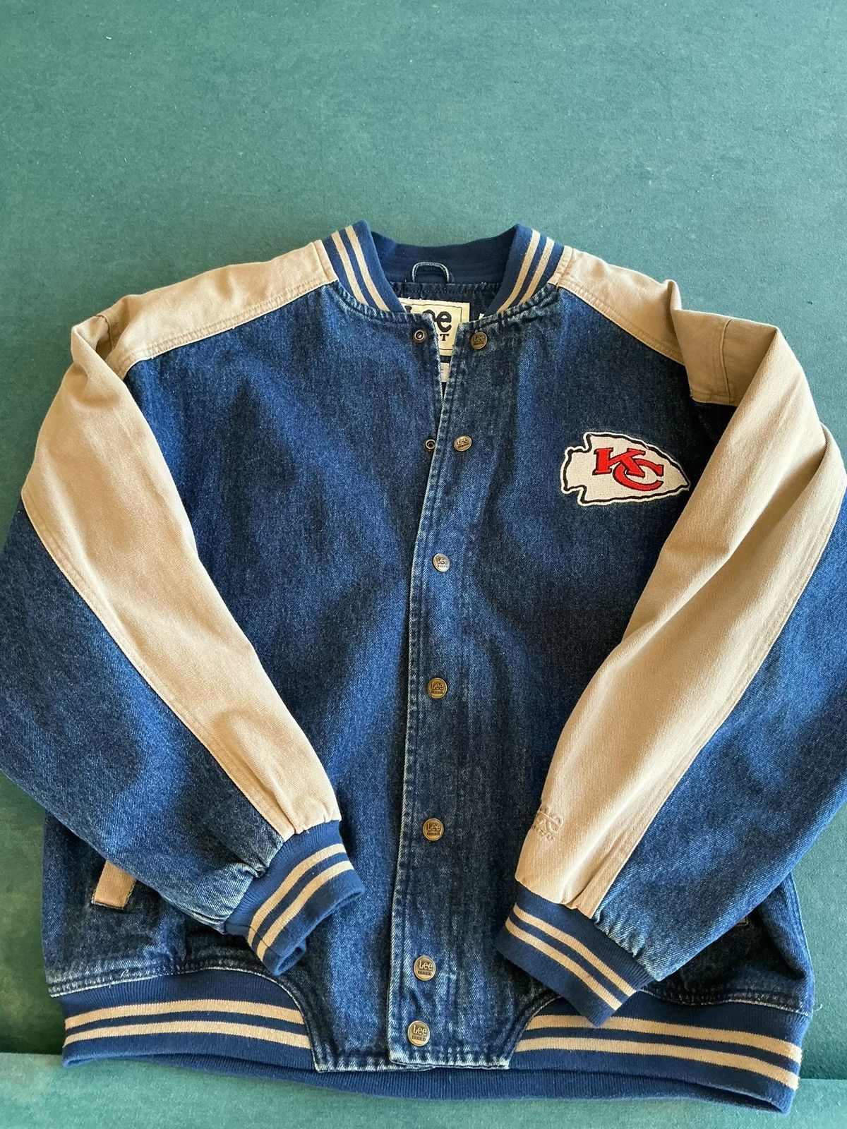90s Kansas City Chiefs Vintage Denim Jacket