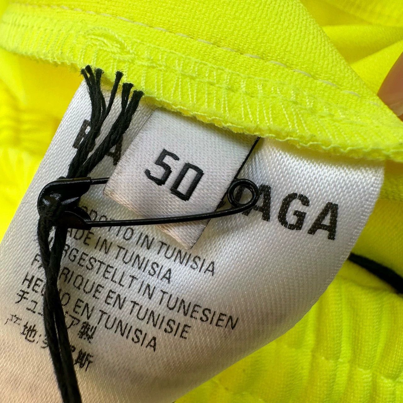 Balenciaga balenciaga logo print casual pants in yellow Size US 34 / EU 50 - 4 Thumbnail