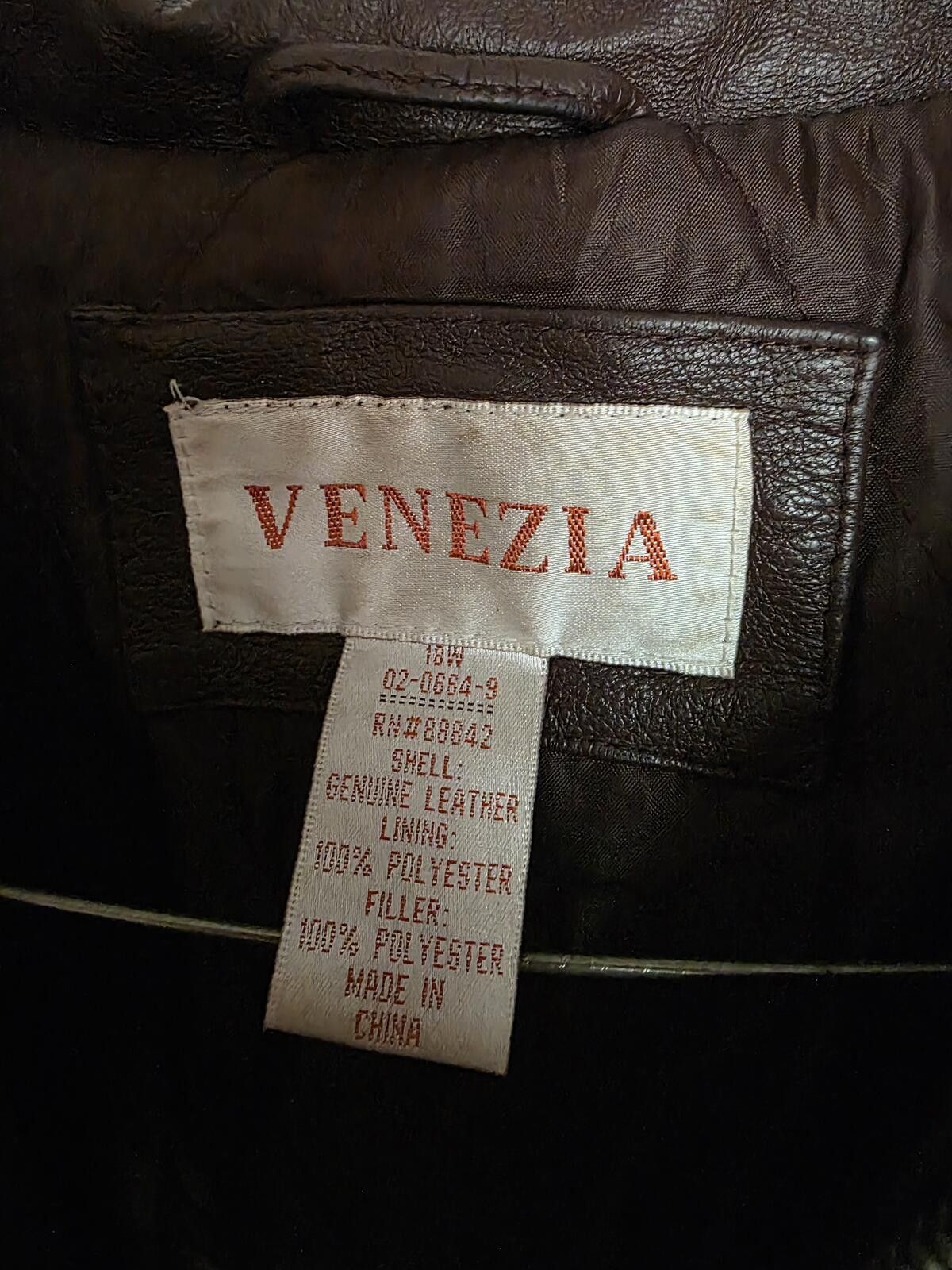 Barena Venezia Vintage Venezia Genuine Leather Brown Long Jacket Size 18W Size XXL / US 16-18 / IT 52-54 - 4 Thumbnail