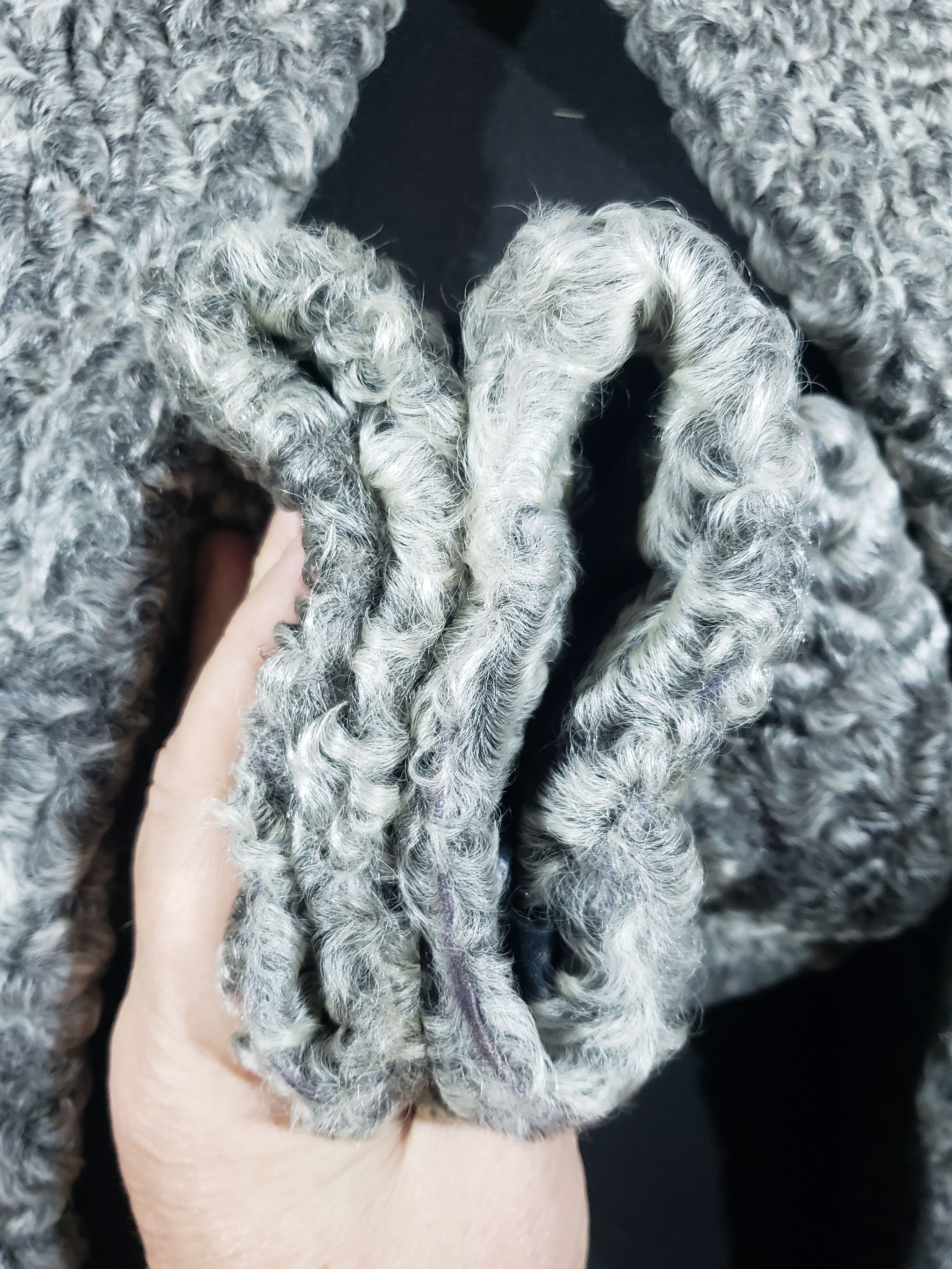 Other Wonderful women's fur coat made of sheep fur. Size XL / US 12-14 / IT 48-50 - 9 Thumbnail