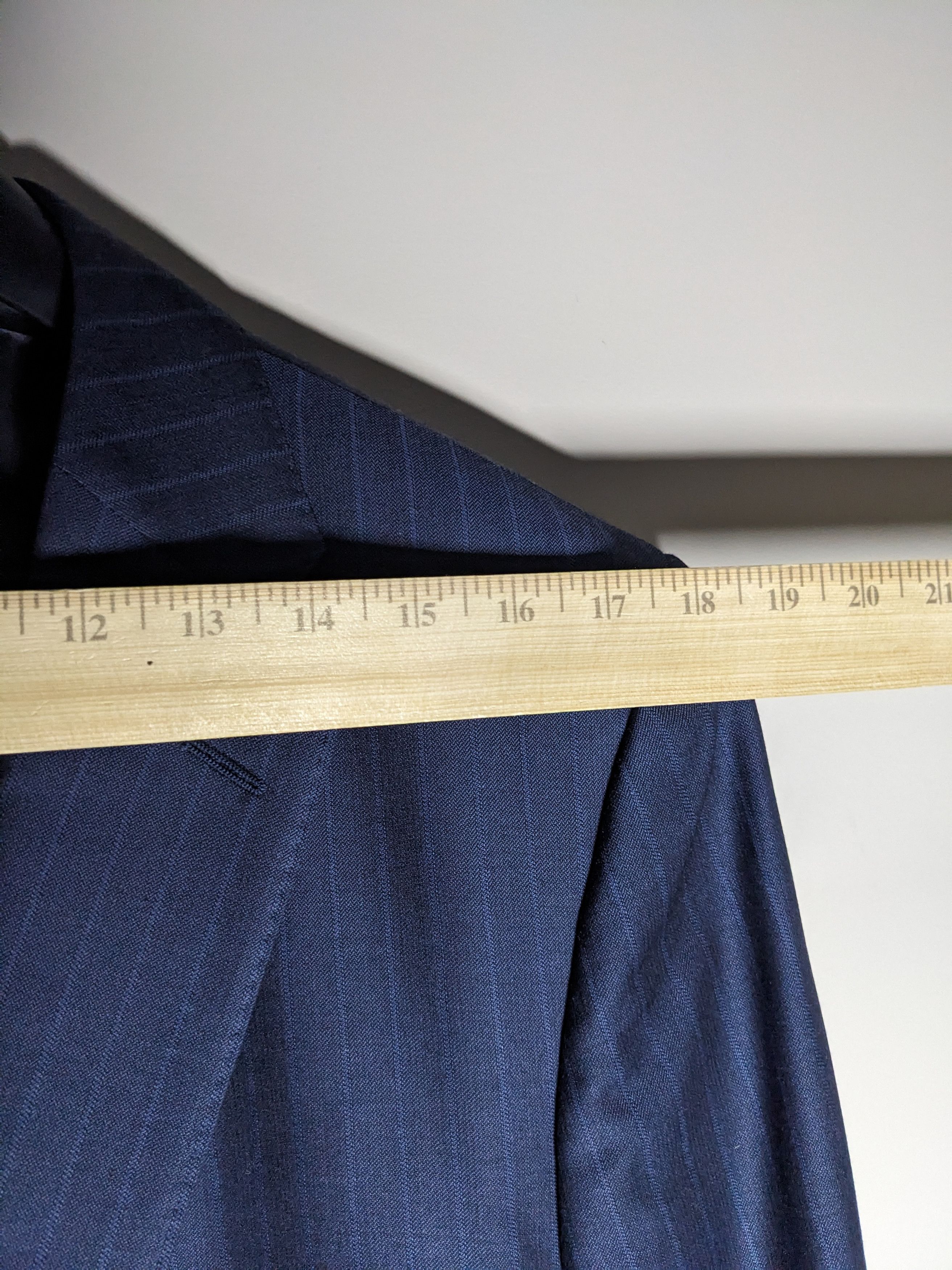 Ermenegildo Zegna Ermenegildo Zegna Blazer 38R Navy Pinstriped Wool Jacket Size 40R - 12 Thumbnail