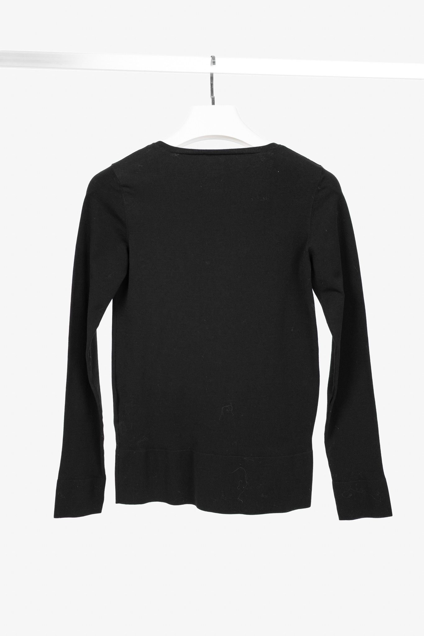 Gucci Gucci SS/11 Black Cotton-Blend Lace-Up Pullover Size M / US 6-8 / IT 42-44 - 2 Thumbnail