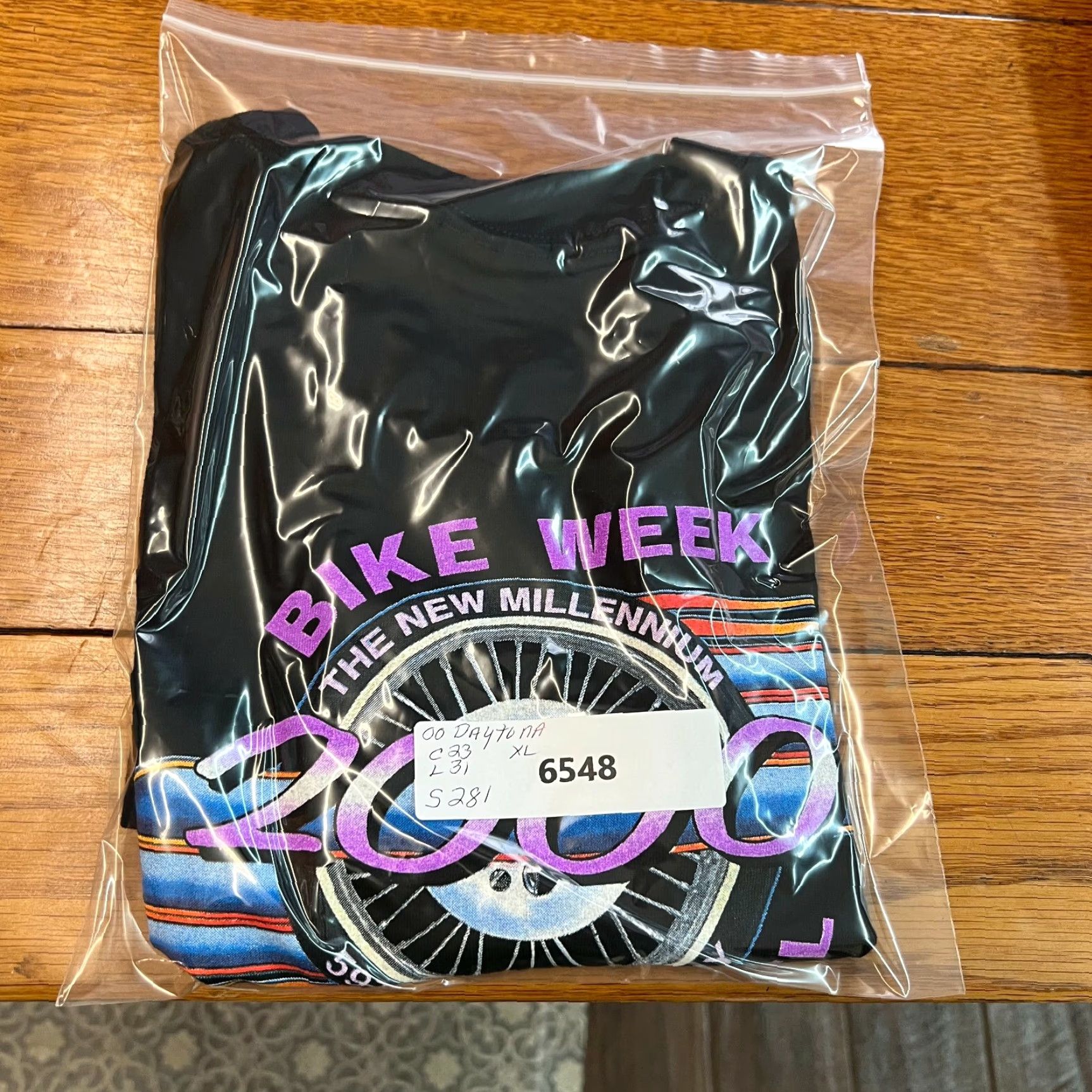 Hanes VINTAGE Hanes Motorcycle Bike Week The New Millennium 2000 Daytona Beach FL Mens Black T Shirt XL Size US XL / EU 56 / 4 - 7 Thumbnail