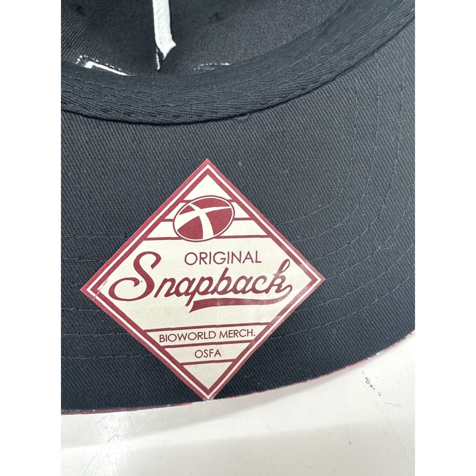 Star Wars Star Wars Snapback Hat Black Embroidered Logo Printed Brim One Size Fits All Men Snapback 90s Theme Adjustable Size ONE SIZE - 5 Thumbnail