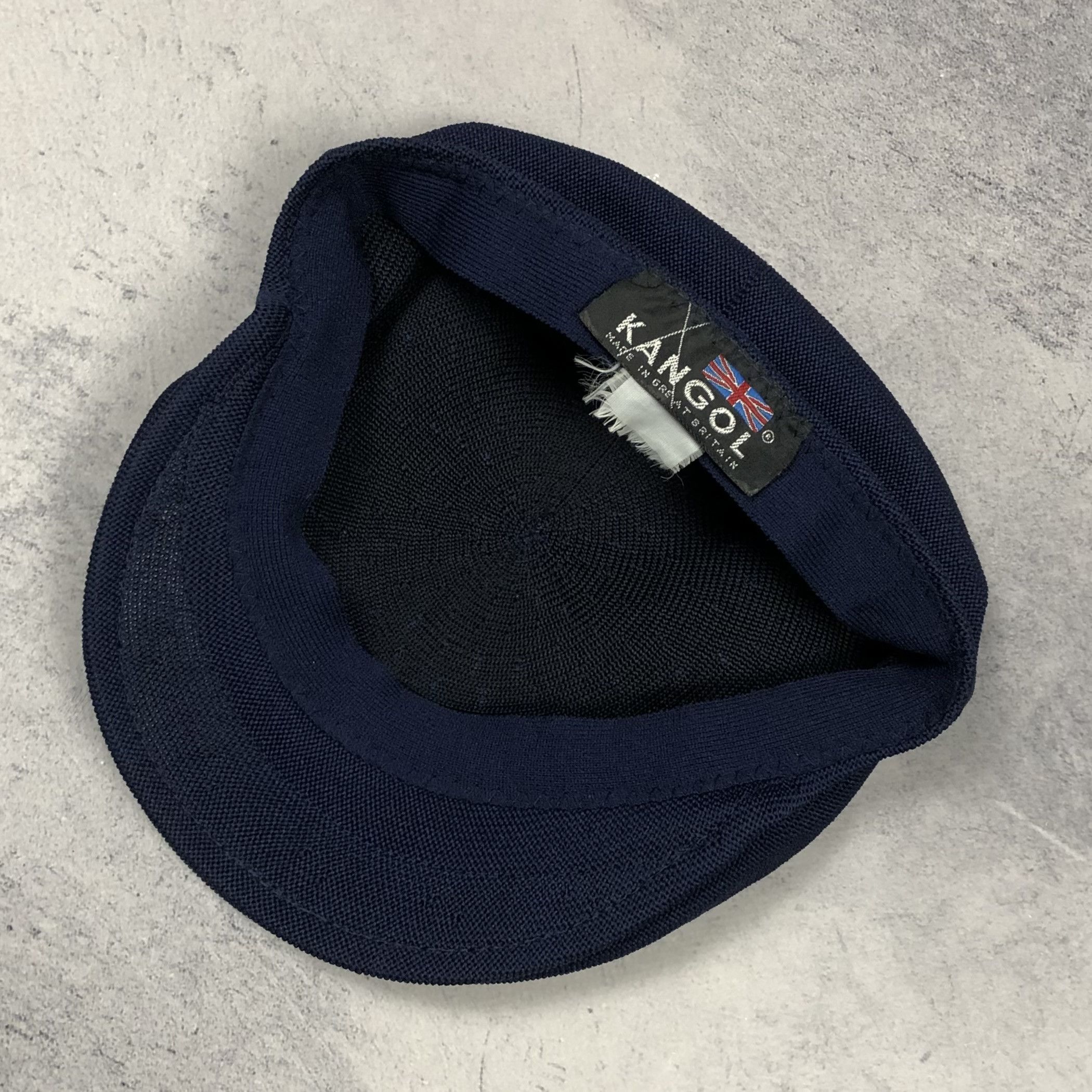 Kangol Vintage 90s Kangol Tropic Ventair Navy Newsboy Flat Cap Size ONE SIZE - 3 Thumbnail