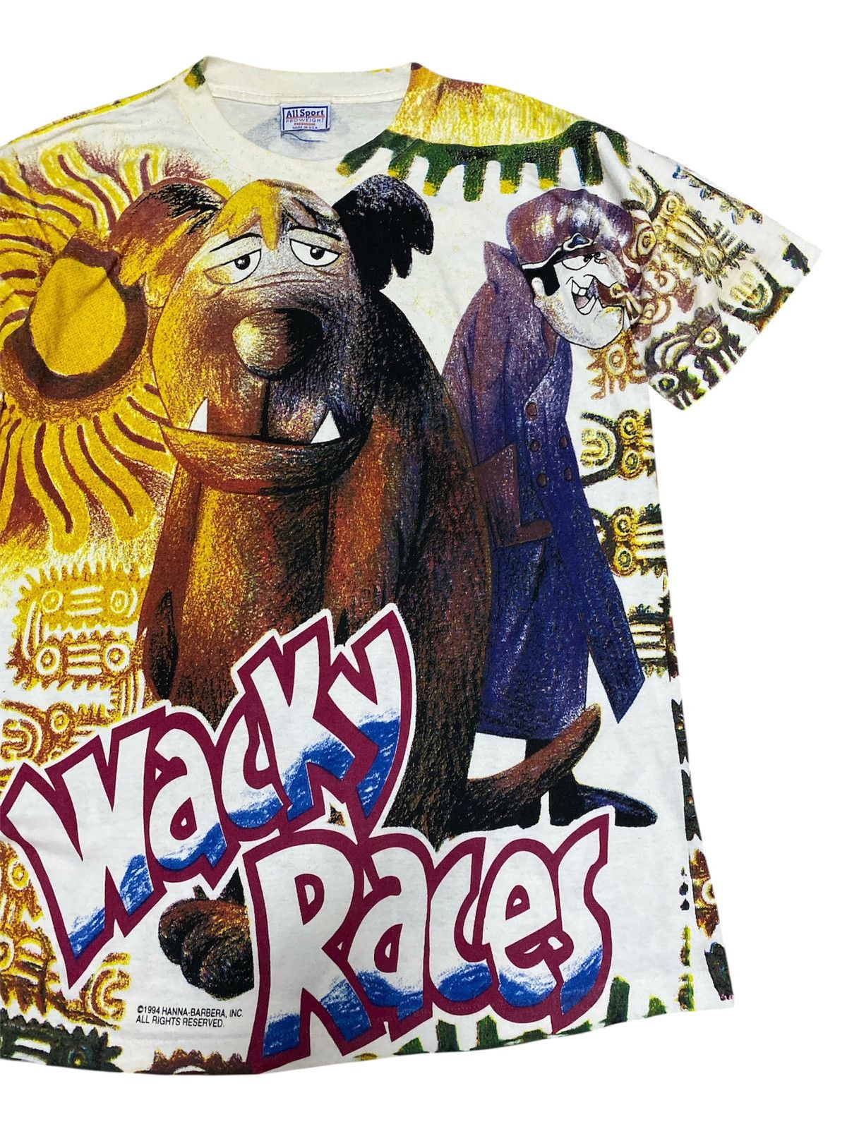 Vintage Vintage Rare 1994 Wacky Races Hanna Barberra Film Size US M / EU 48-50 / 2 - 2 Thumbnail