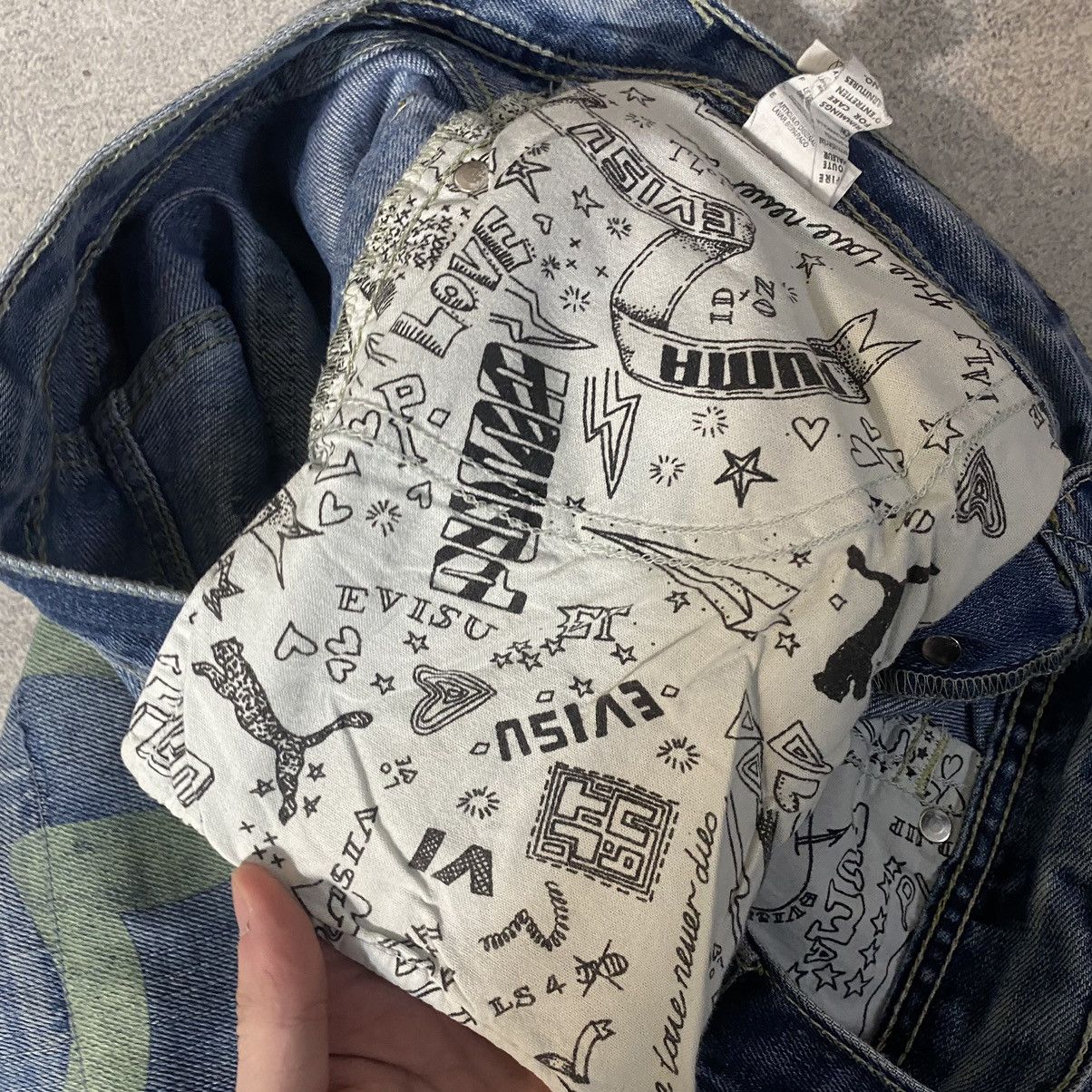 Evisu Evisu puma Jeans Vintage Y2K Size US 34 / EU 50 - 15 Thumbnail