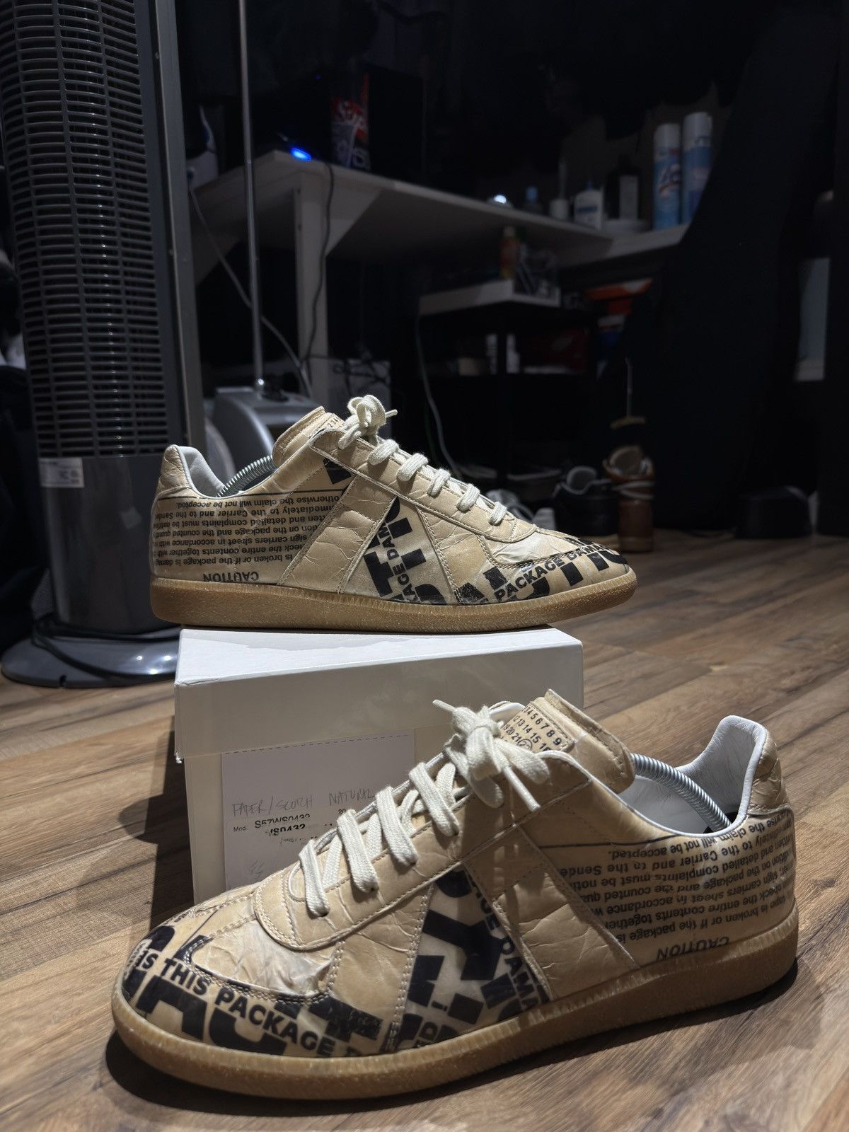 Maison Margiela Maison Margiela Natural Taped Gats Size US 11 / EU 44 - 1 Thumbnail