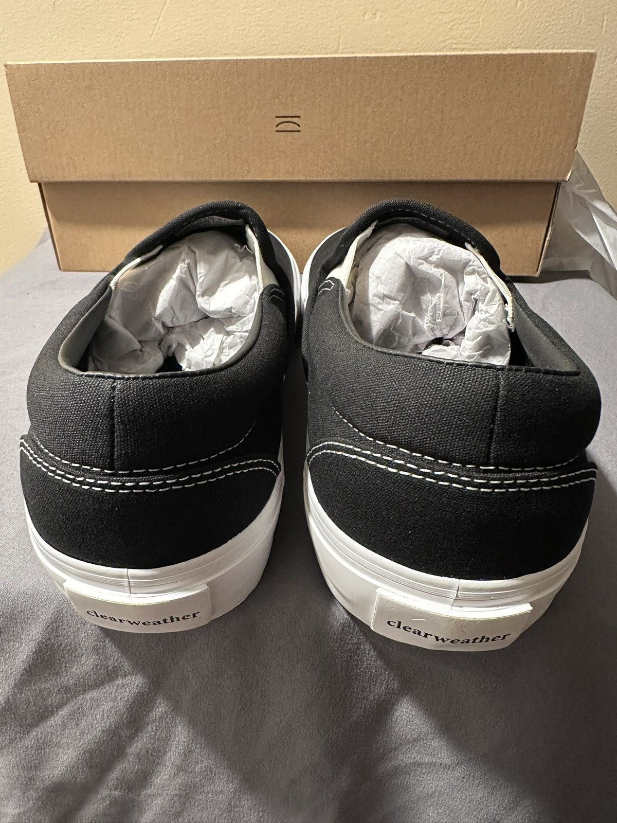 ClearWeather Clearweather DODDS Black Canvas Low Top Shoes size 9.5 M Size US 9.5 / EU 42-43 - 2 Thumbnail
