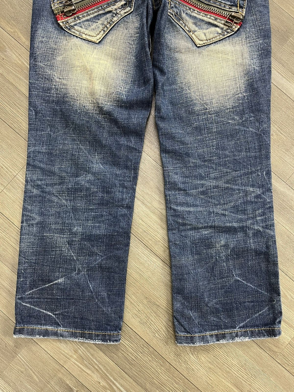 Japanese Brand Y2K Style Yoshitomo Nara Lolita Jeans Distressed 3/4 Jeans Size US 28 / EU 44 - 11 Thumbnail