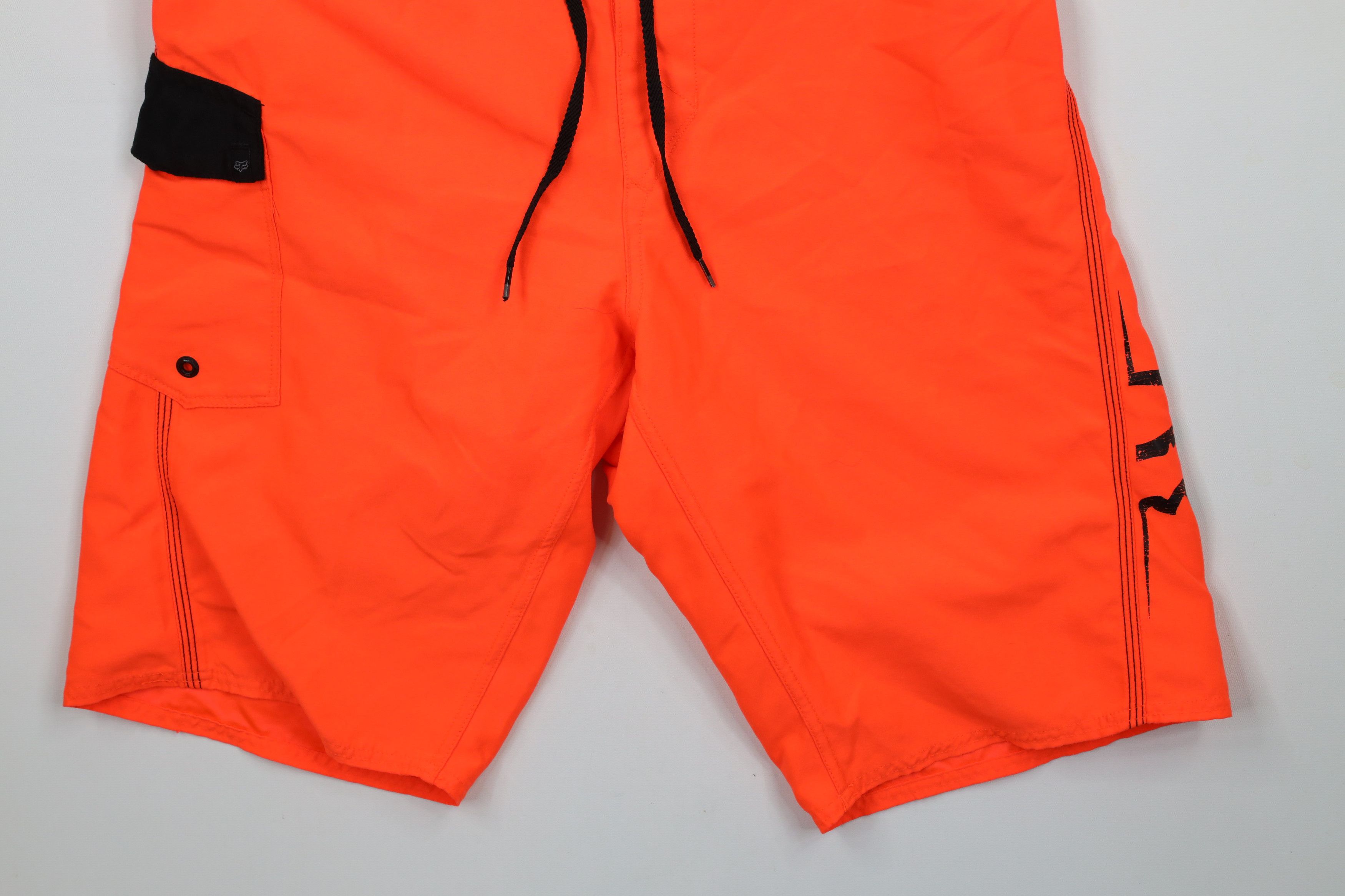 Fox Racing × Vintage Vintage Fox Racing Big Logo Swim Board Shorts Blaze Orange Size US 30 / EU 46 - 5 Thumbnail