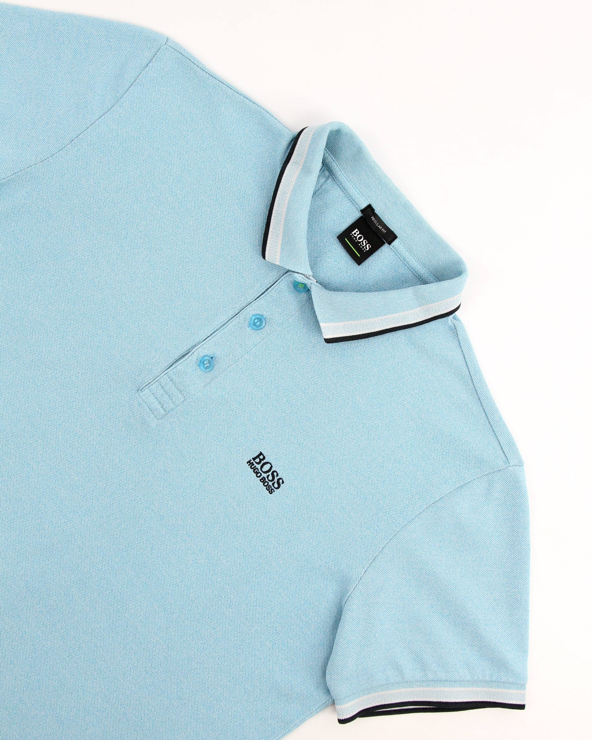 Hugo Boss HUGO BOSS Blue polo shirt with logo Size US L / EU 52-54 / 3 - 7 Thumbnail