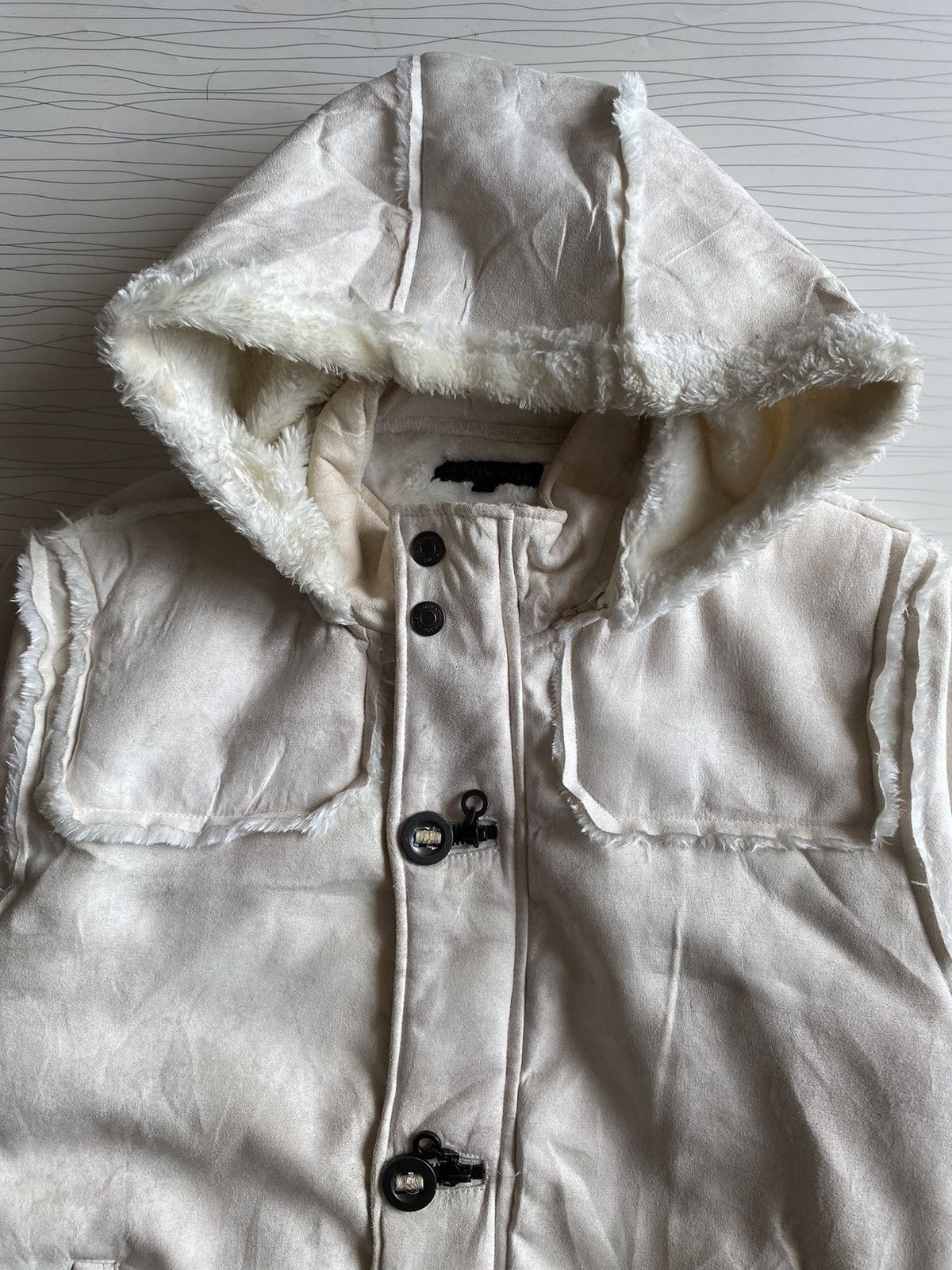 In The Attic IN THE ATTIC Japan Shearling Trench Coat Hoodie Size US L / EU 52-54 / 3 - 4 Thumbnail