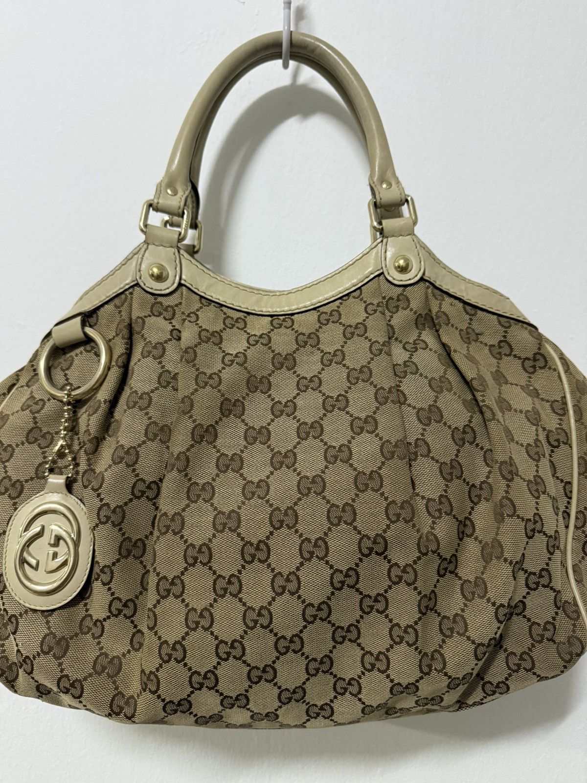 Gucci Gucci Sukey tote bag in beige GG canvas Size ONE SIZE - 3 Thumbnail