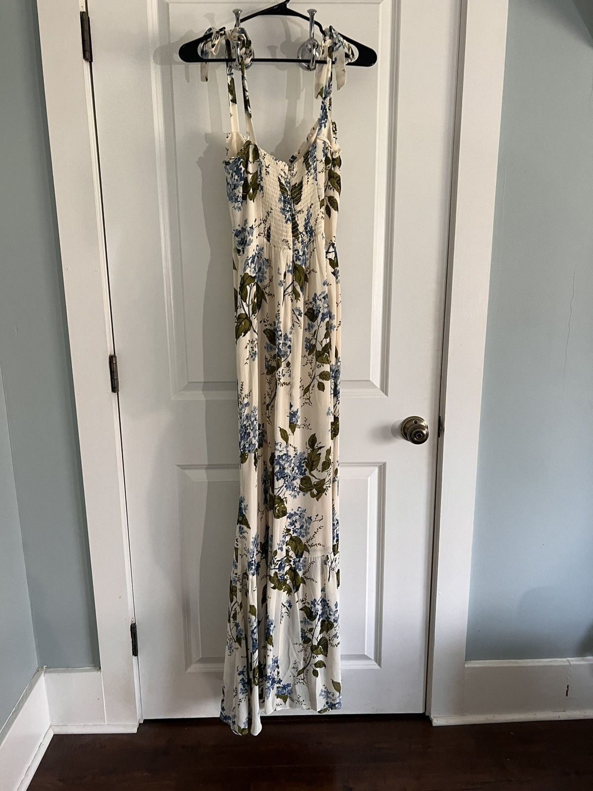 Reformation Reformation Nikita Sleeveless Tie-Strap Ruffled Dress Size L / US 10 / IT 46 - 2 Thumbnail