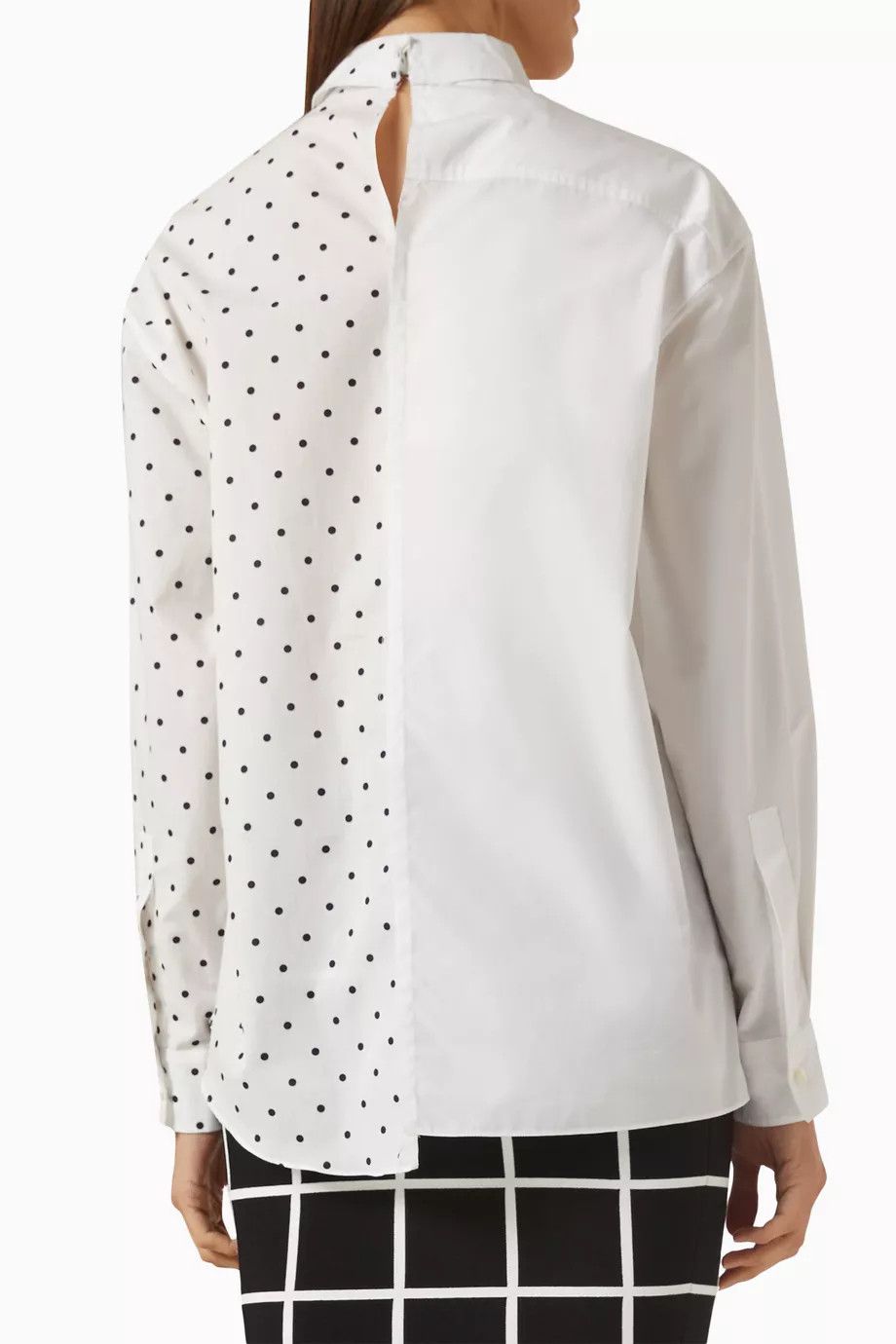 Marni o1y1125 Patterned Shirt in White/Black Size M / US 6-8 / IT 42-44 - 3 Thumbnail