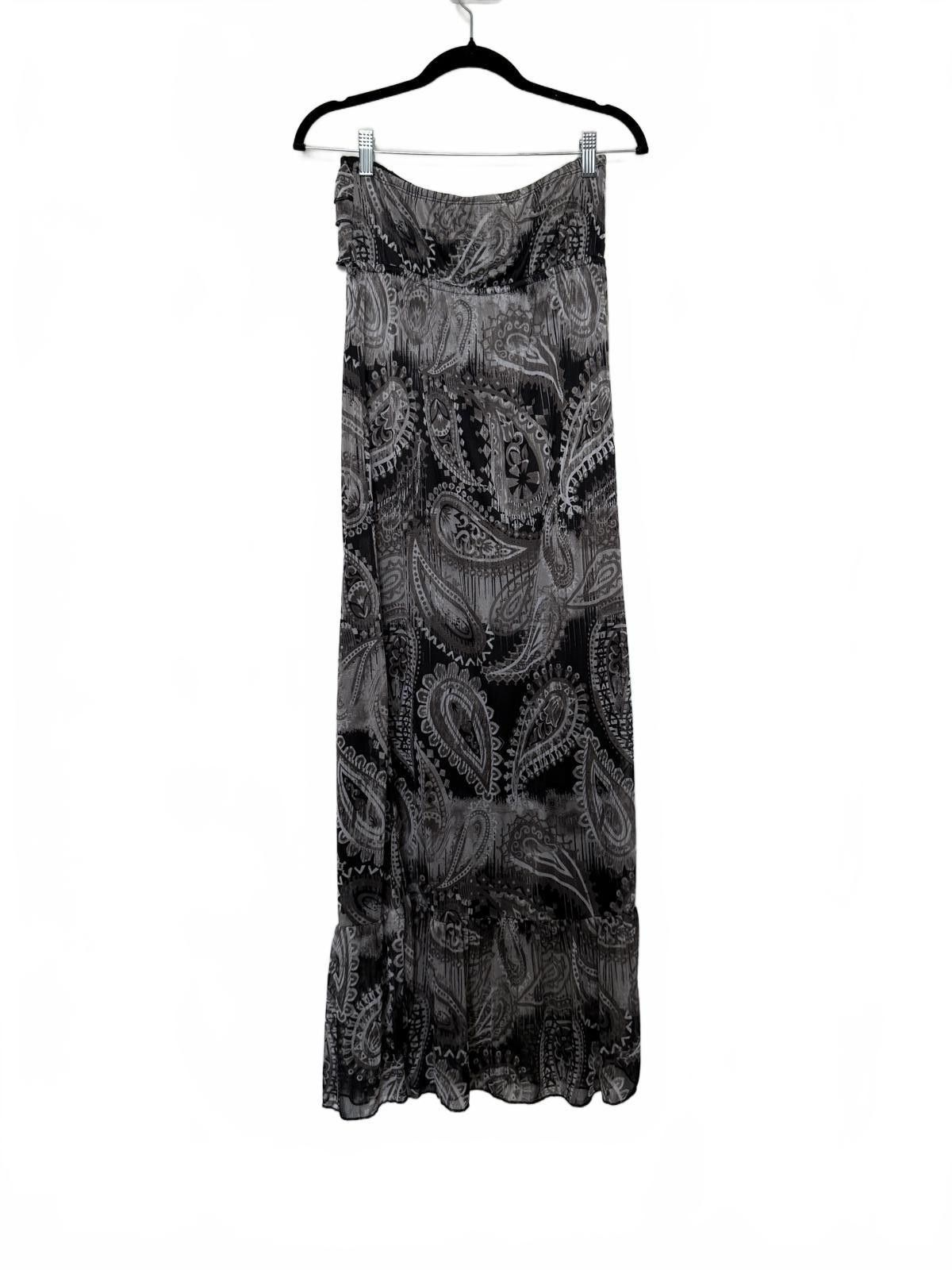 Designer Y2K Paisley Soft Grunge Sleeveless Long Maxi Dress Size L / US 10 / IT 46 - 6 Thumbnail