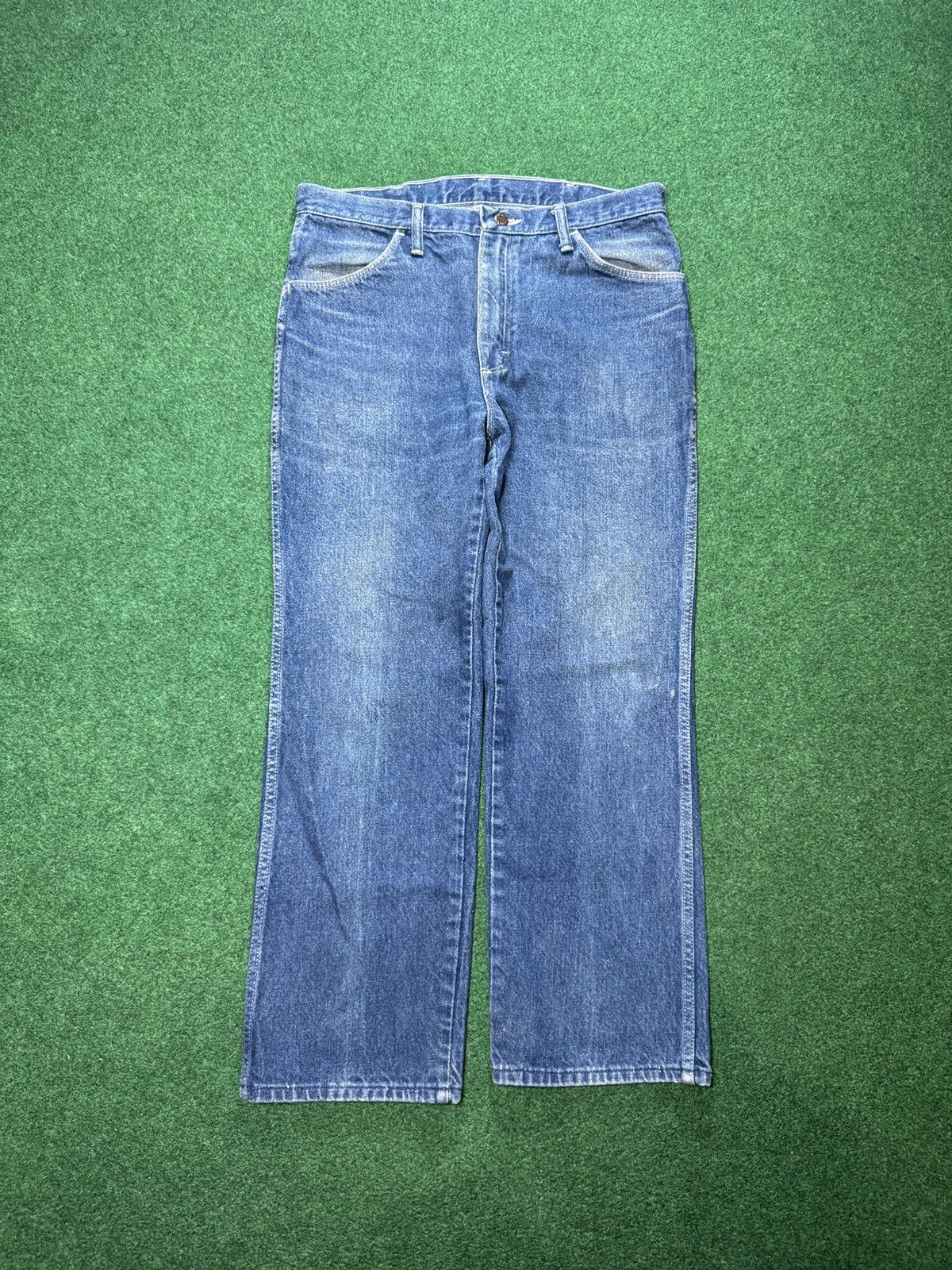 Vintage × Wrangler Vintage 80s Maverick Denim Regular Fit Wrangler Jeans Size US 34 / EU 50 - 4 Thumbnail