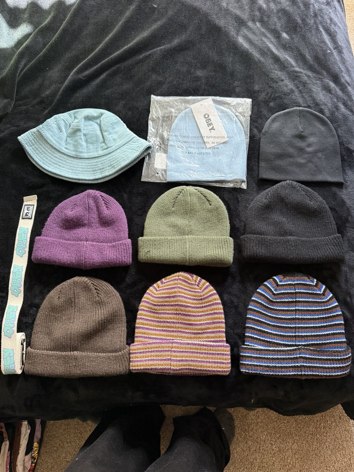 Obey OBEY Beanie Bundle (9 Pieces) Mixed Colors Streetwear Lot Size ONE SIZE - 3 Thumbnail