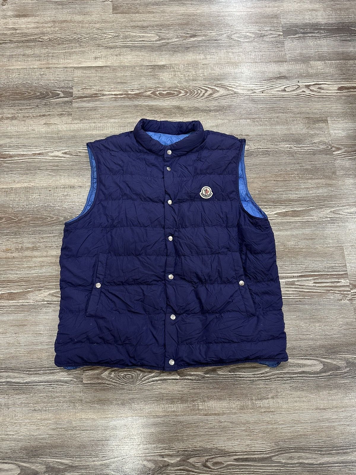 image of Moncler Men’S Febe Vest in Blue, Men's (Size Large)