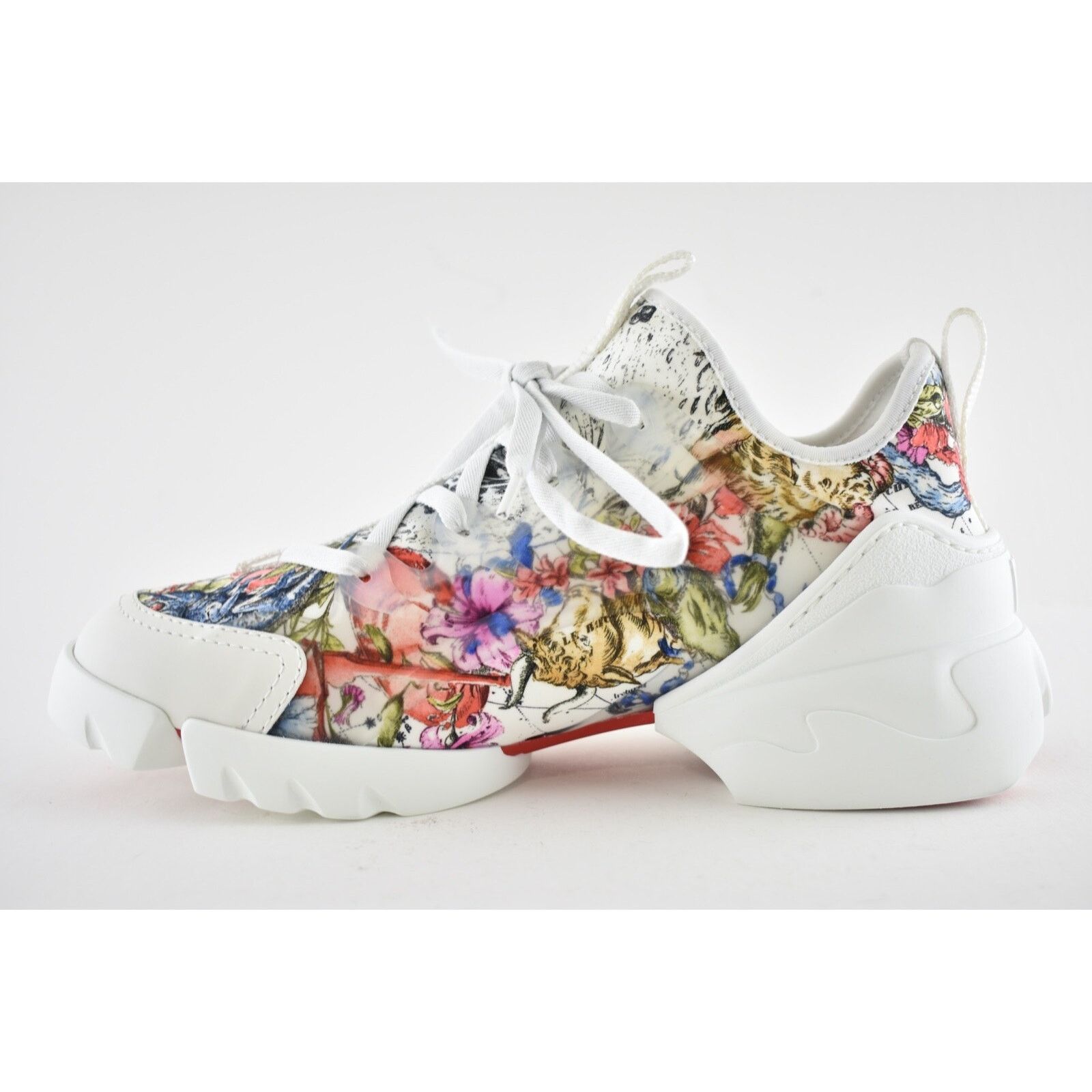 Dior D Connect Zodiac Printed Lace Up Flat Trainer Sneaker 39 Size US 9 / IT 39 - 8 Thumbnail