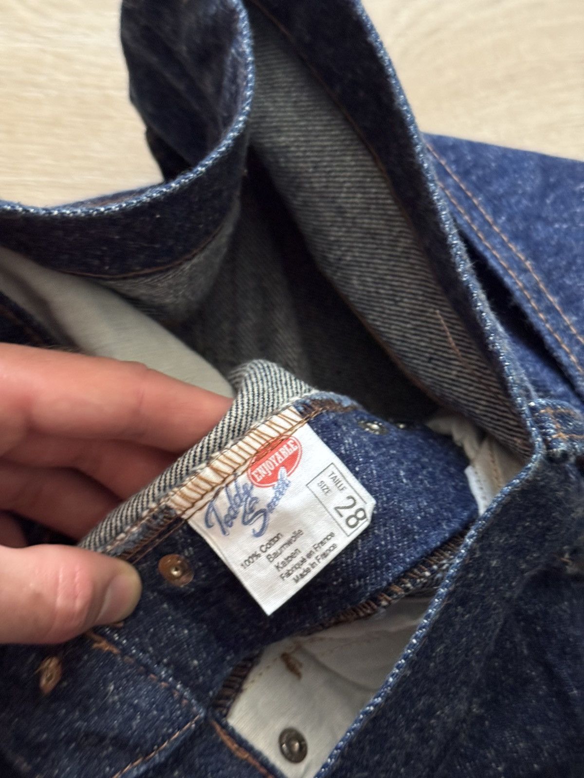 Denim & Co. Vintage Teddy Smith Made In France Denim Jeans Baggy Pants Size US 28 / EU 44 - 7 Thumbnail