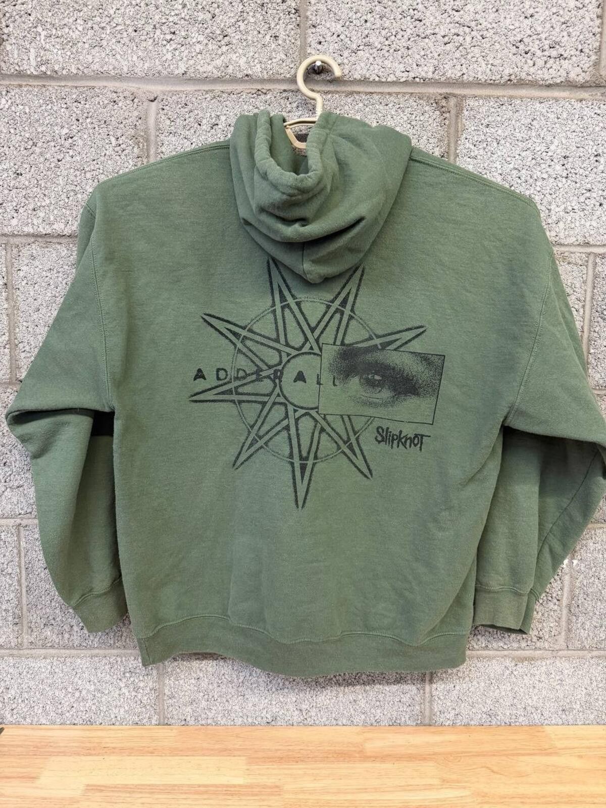 Other Slipknot Adderall Olive Green Band Hoodie Graphic XL Metal Size US XL / EU 56 / 4 - 2 Thumbnail