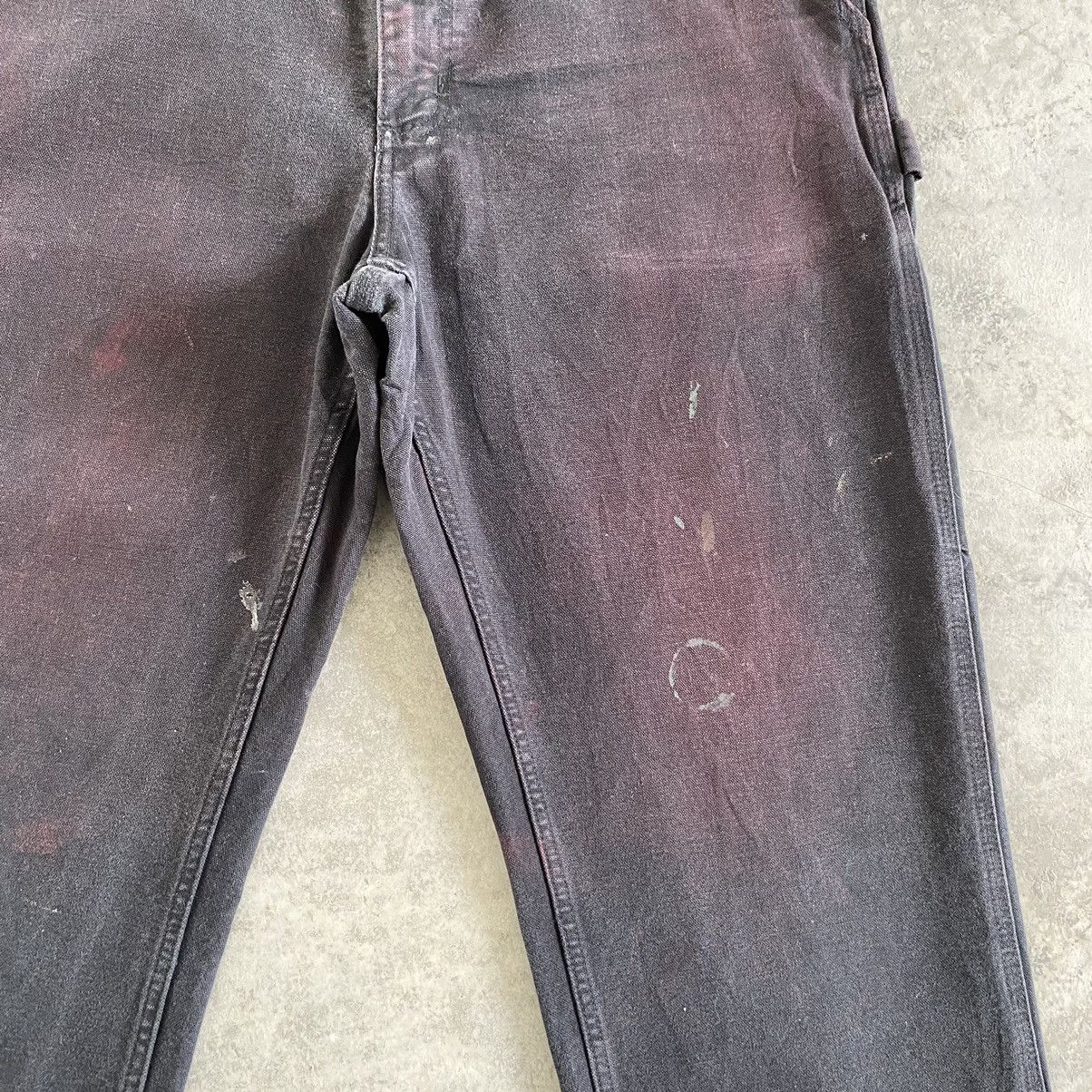Carhartt Trashed VTG Carhartt Faded Dirty Carpenter Workwear Pants Size US 33 - 11 Thumbnail
