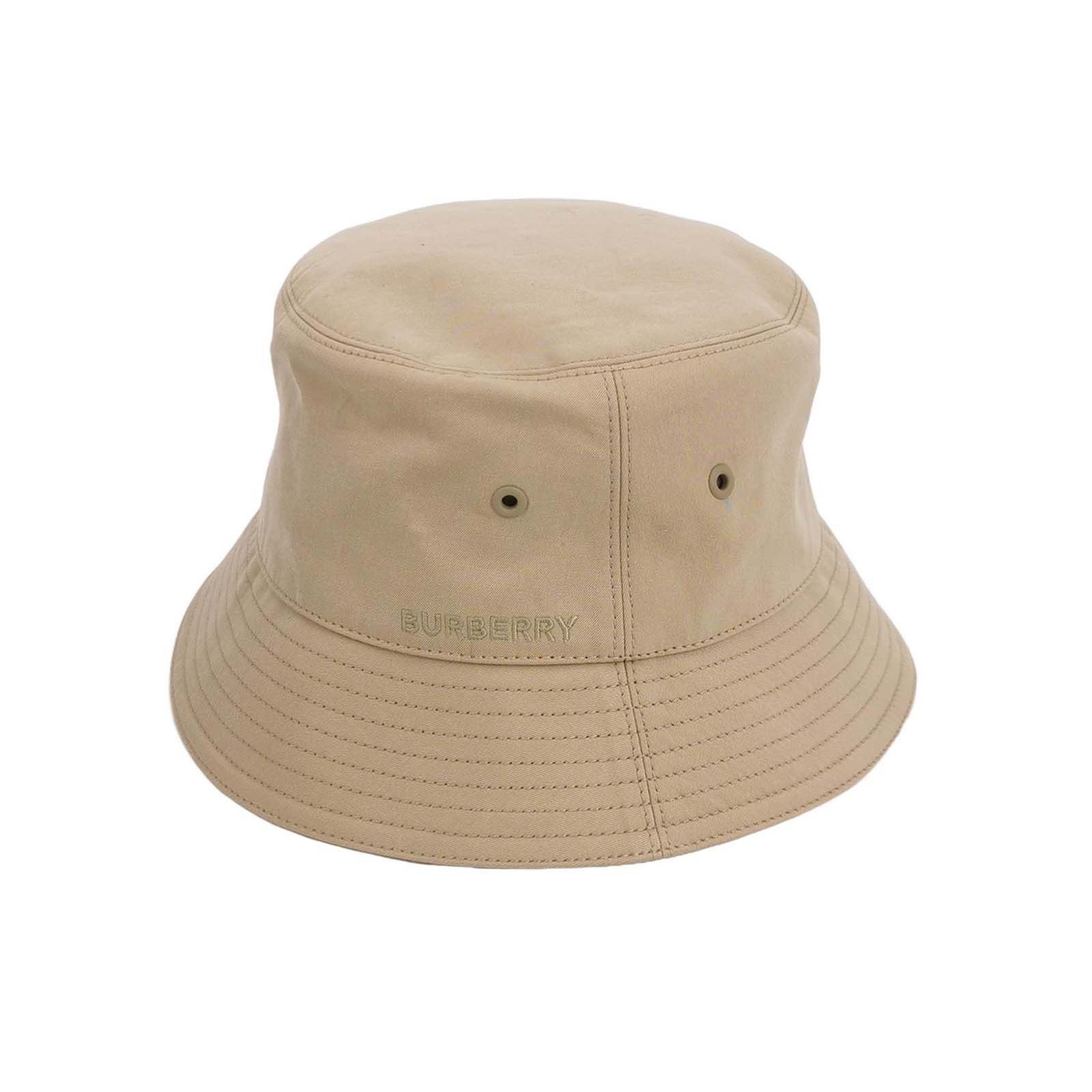 Burberry Burberry Logo Embroidery Cotton Bucket Hat Size M Size ONE SIZE - 1 Thumbnail