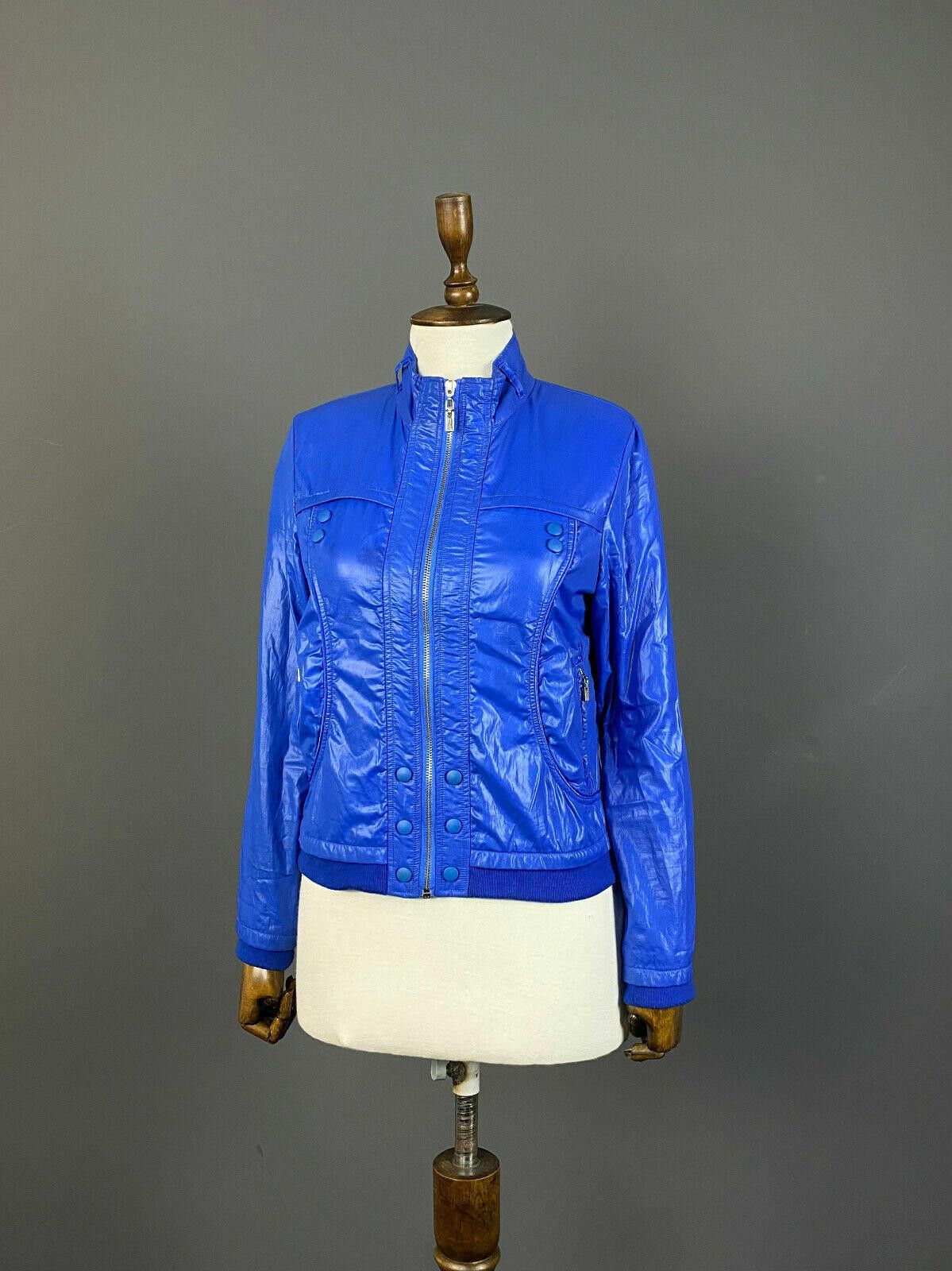 Designer Ladies Max Mara Italy Blue Full Zip Jacket Size 4 Size S / US 4 / IT 40 - 1 Thumbnail