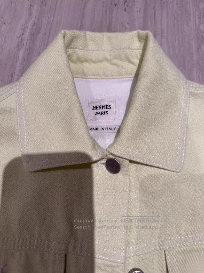 Hermes Hermes Bud Yellow Denim Jacket Size XS / US 0-2 / IT 36-38 - 4 Thumbnail