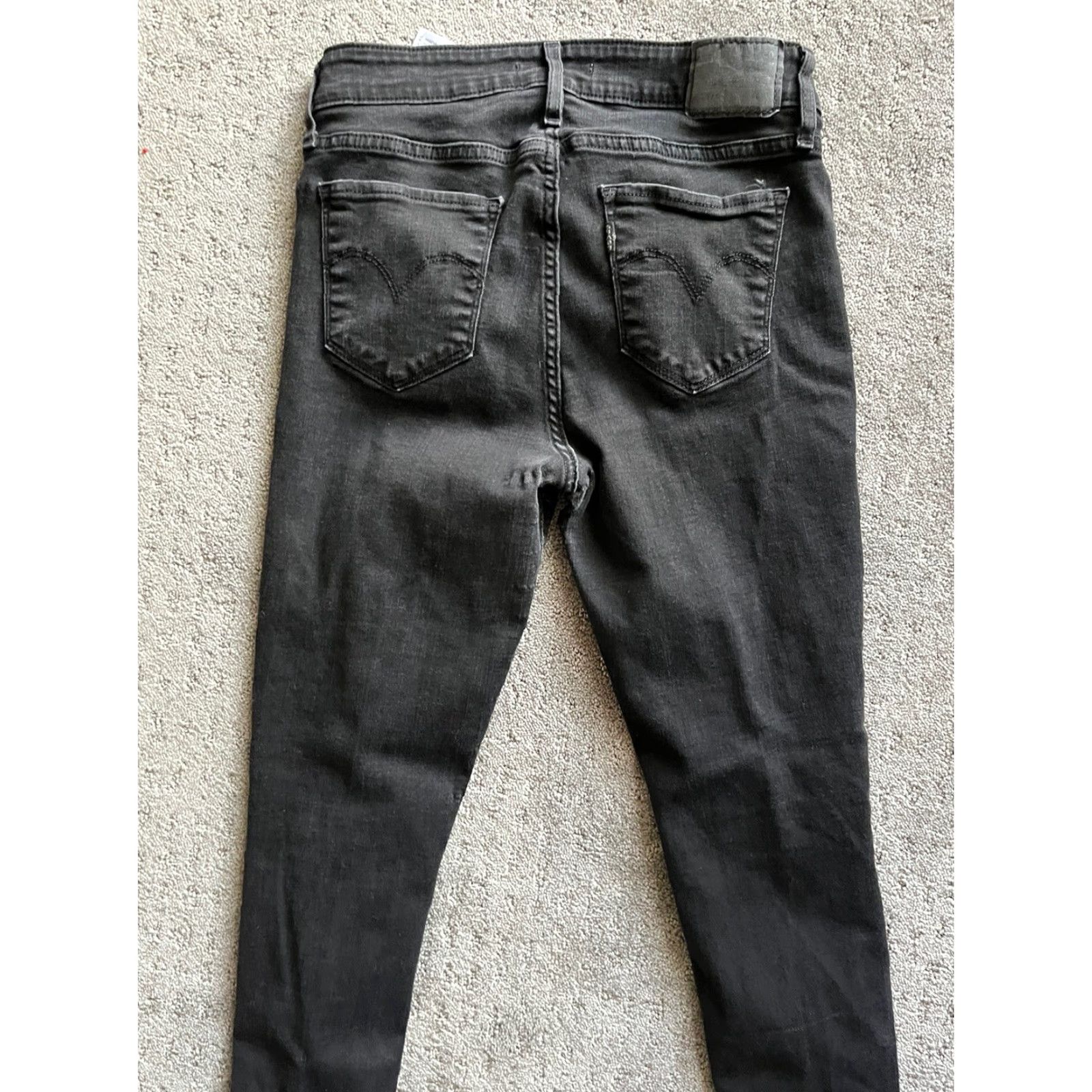 Levi's Levi's 711 Skinny Jeans Womens Size 28 Black Cotton Blend Designer 28x28 Size 28" / US 6 / IT 42 - 4 Thumbnail