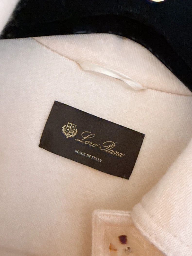Loro Piana LORO PIANA Creamy colored cashmere coat with collar Size XS / US 0-2 / IT 36-38 - 6 Thumbnail