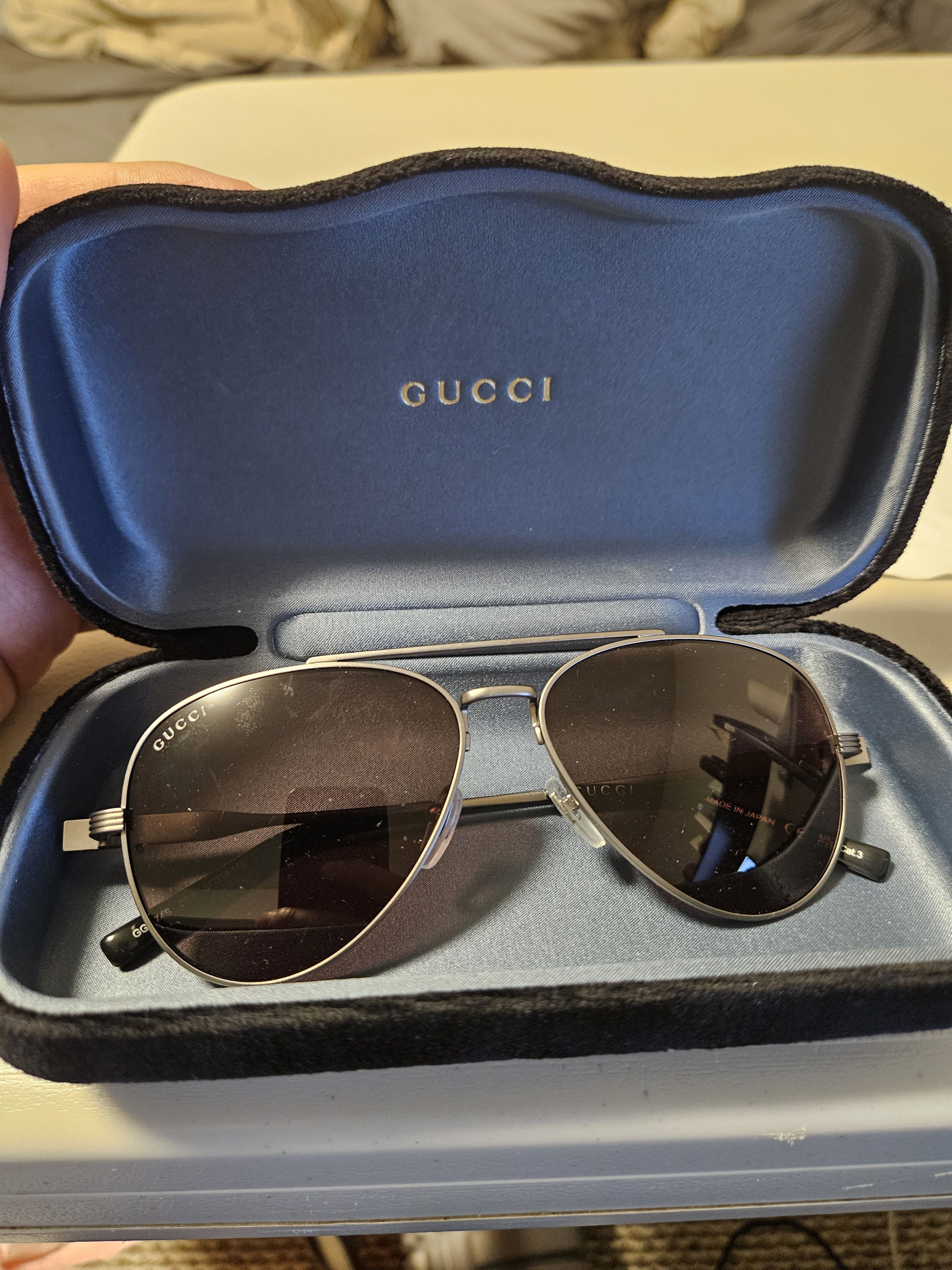 Gucci (BNWT) Gucci Side Logo Aviator Sunglasses Size ONE SIZE - 3 Thumbnail